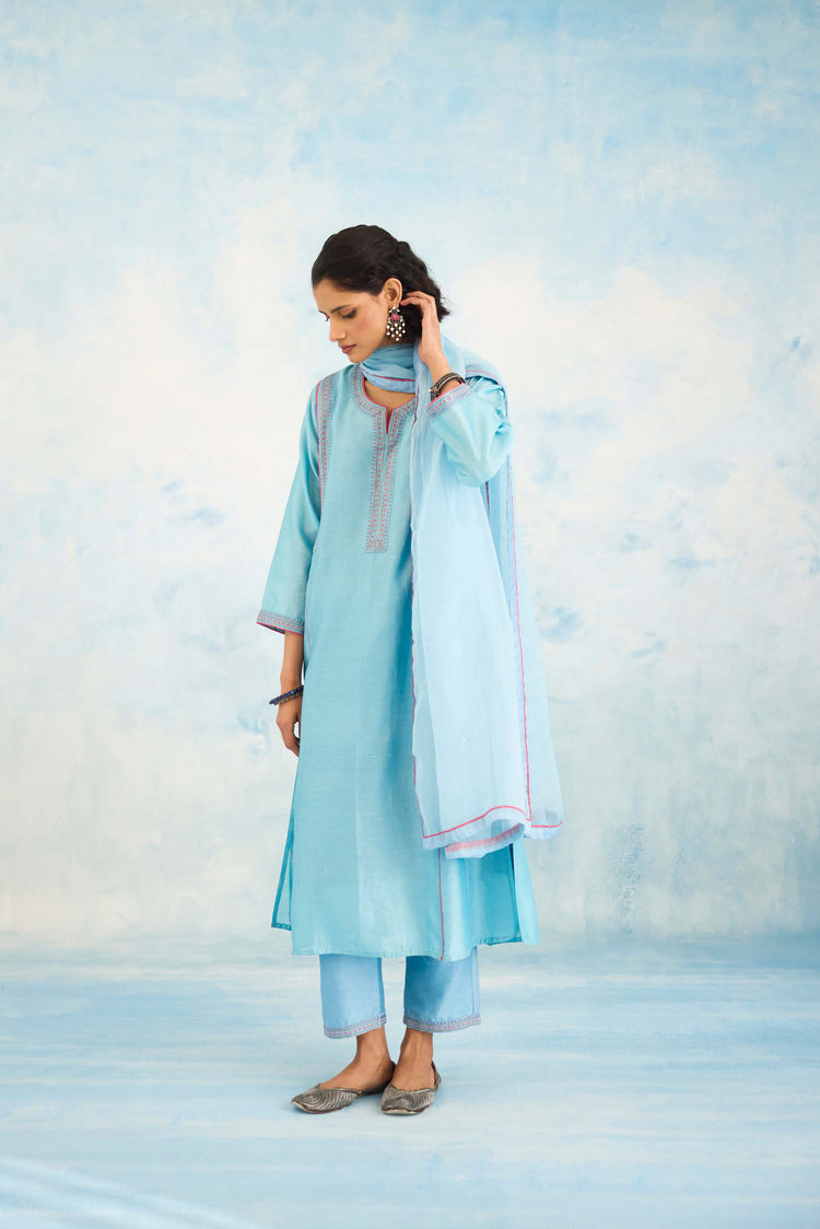 Tulsi Dupatta Light Blue (9926221365547)