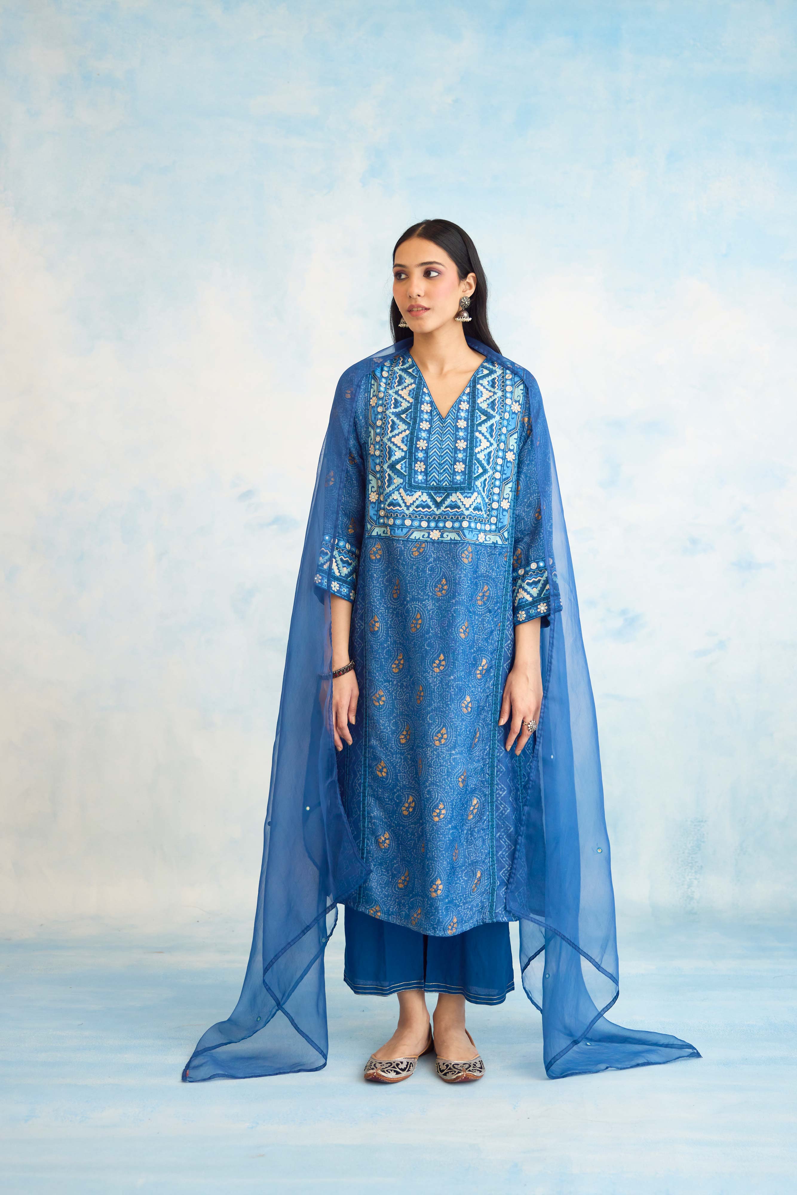 Tulsi Dupatta Blue (9926212059435)