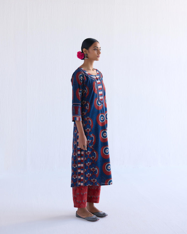 Miran Kurta Indigo Maroon (9143023698219)