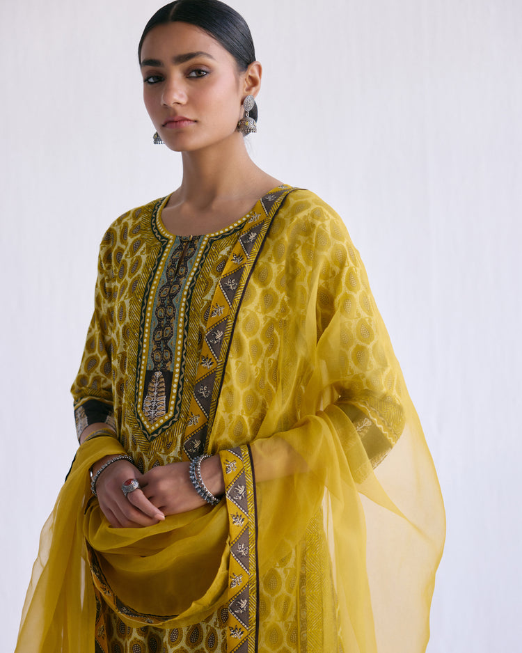 Anu Kurta Cream Ochre (9097679372587)