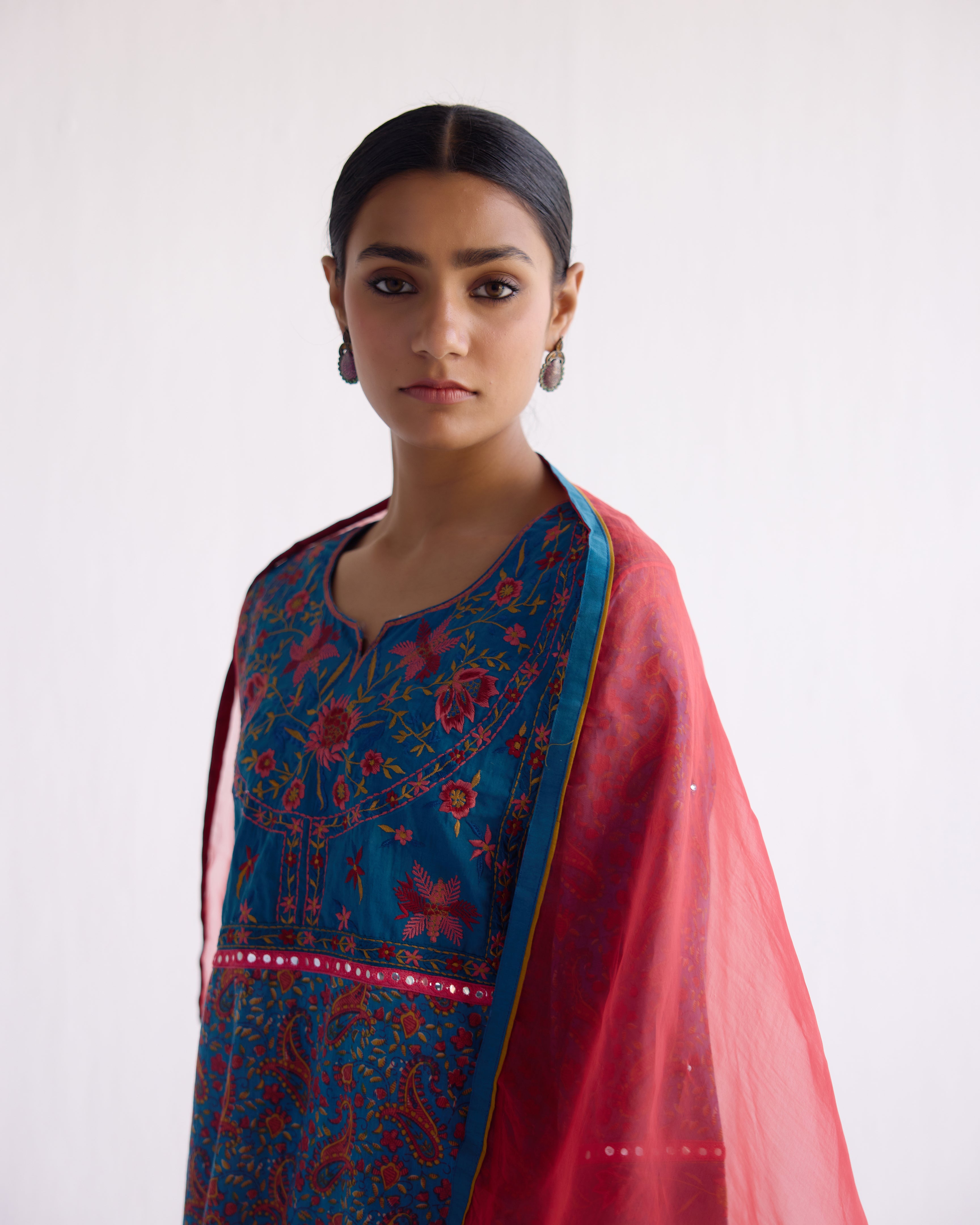 Dienne Dupatta Crimson (9097248014635)