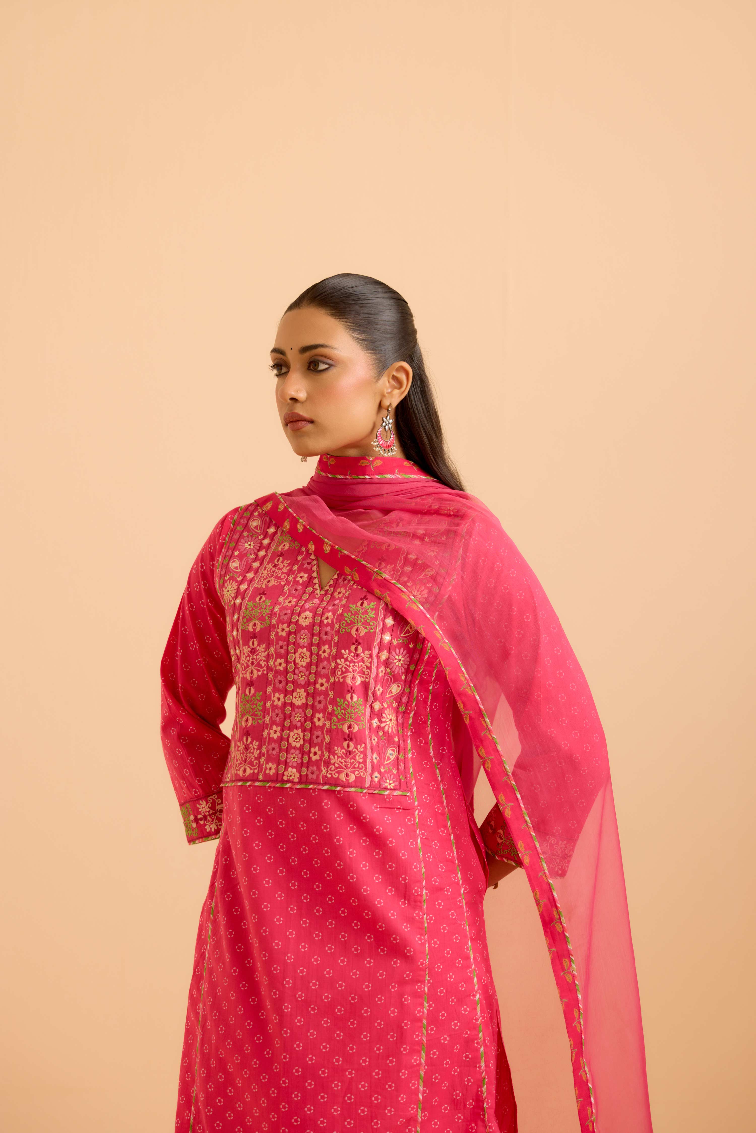 Tulsi Dupatta Pink