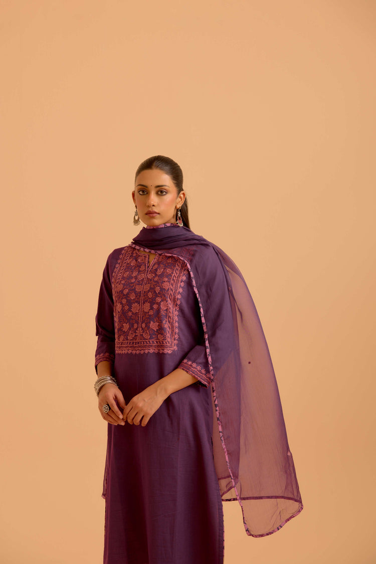Elena Dupatta Purple