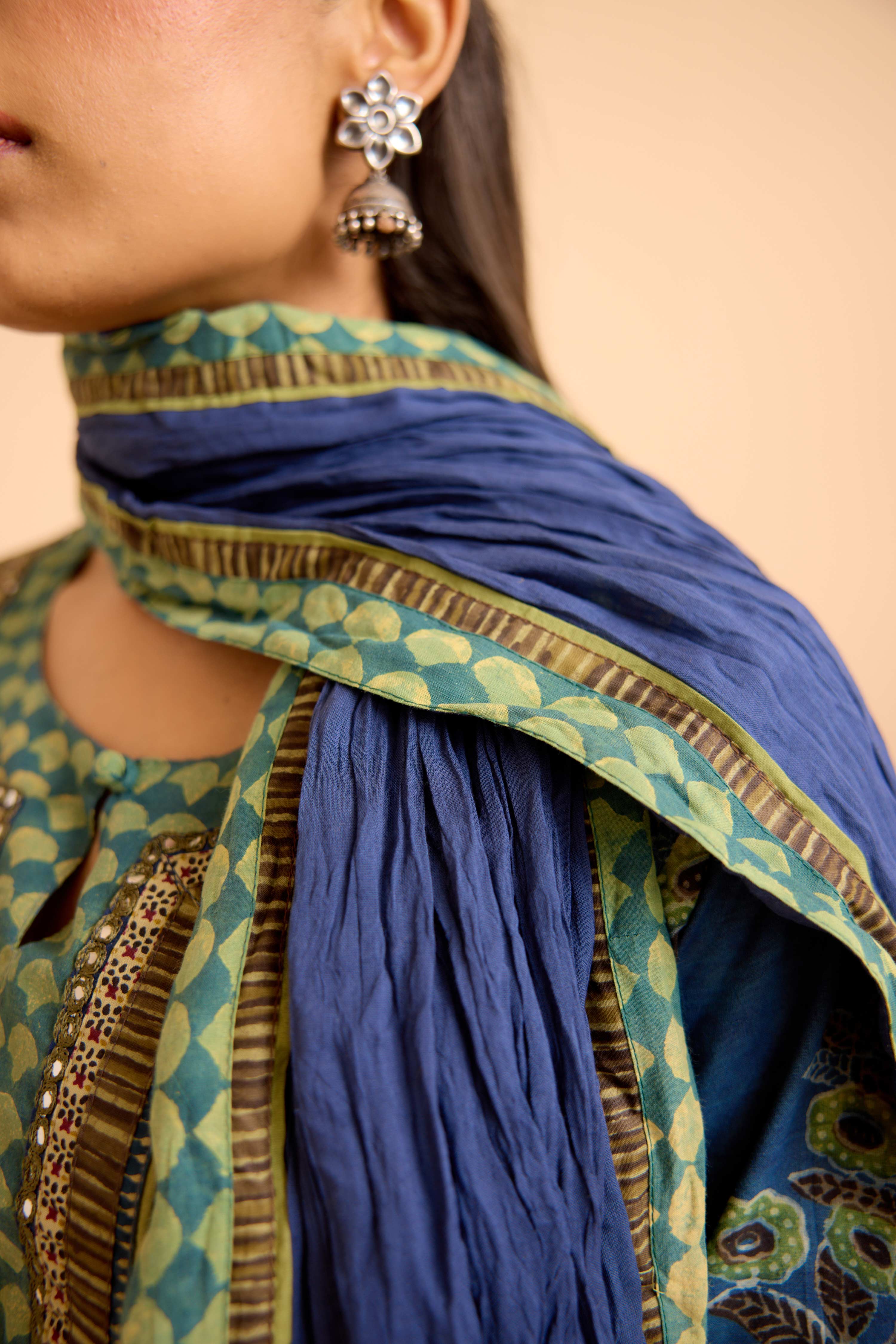 Rozana Dupatta Blue
