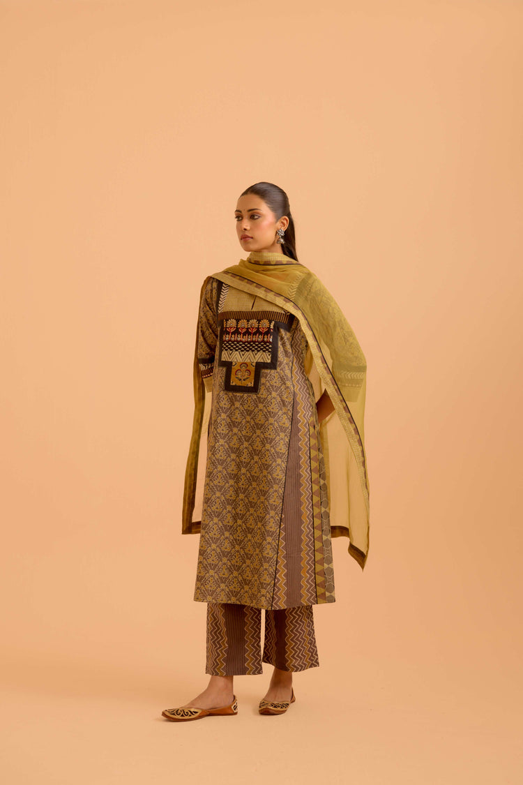 Medh Dupatta Yellow