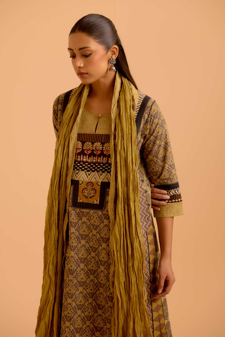 Rozana Dupatta Yellow