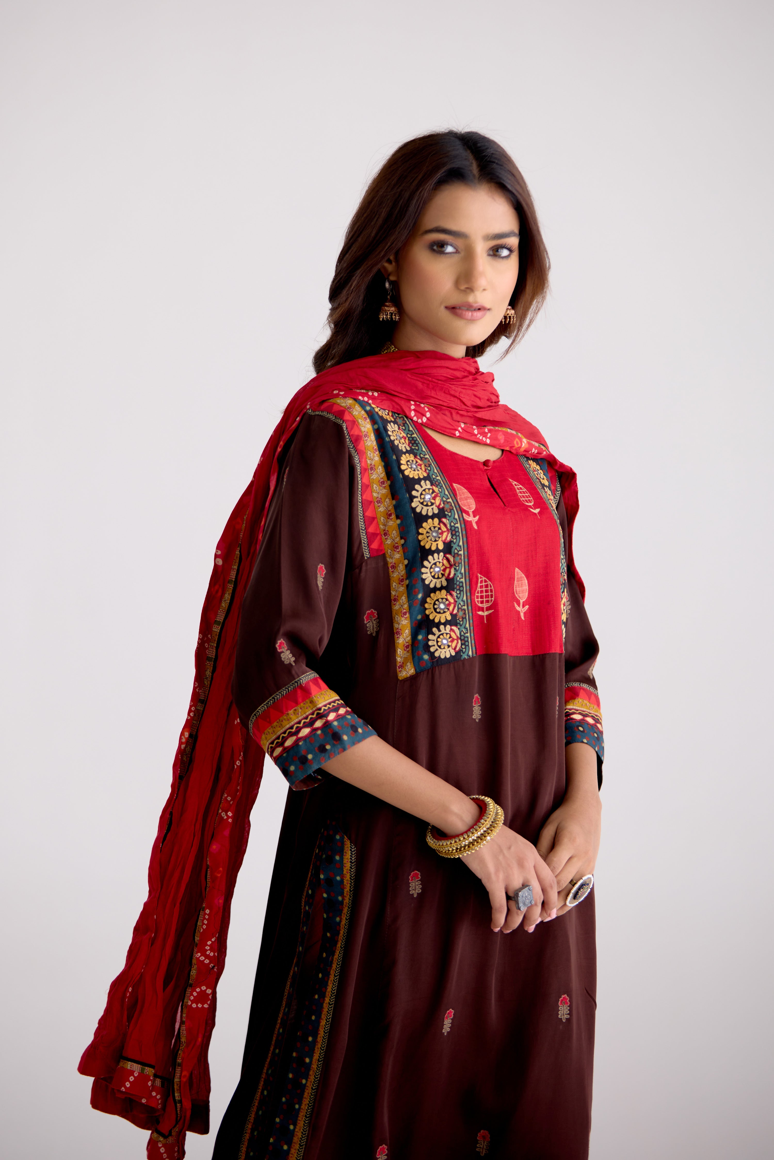 Rozana Dupatta Red (10104258232619)