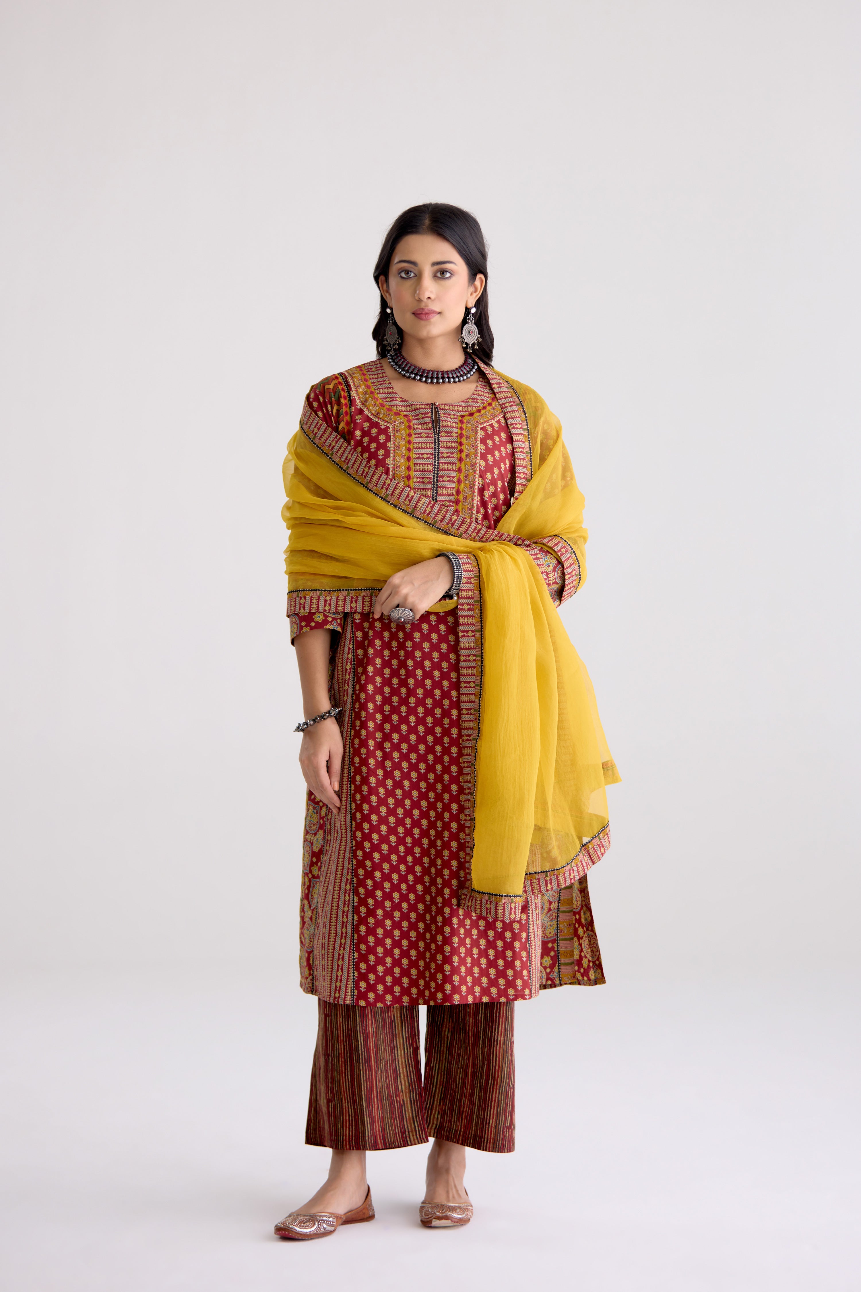 Medh Dupatta Mustard (10104489836843)