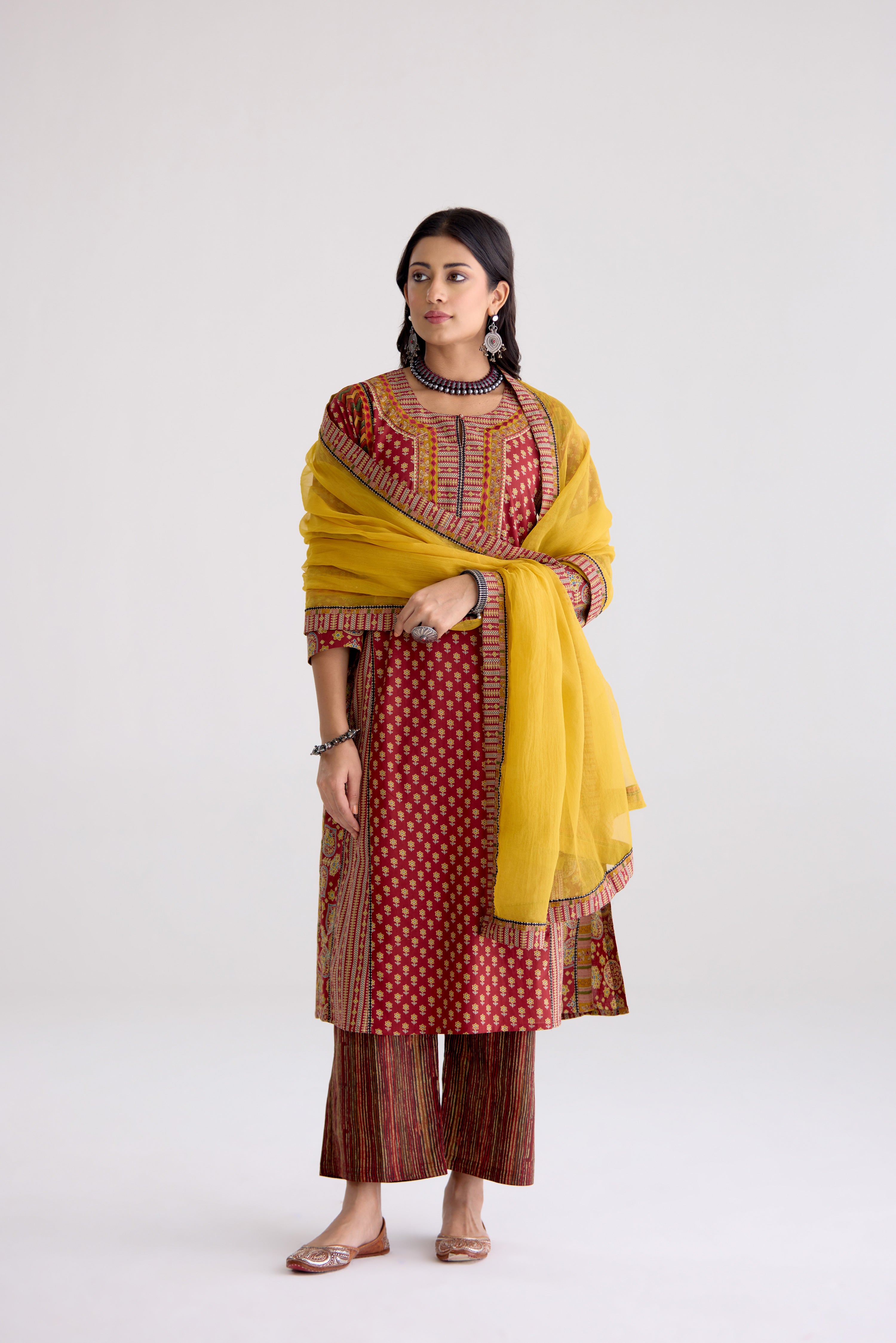 Medh Dupatta Mustard (10104489836843)