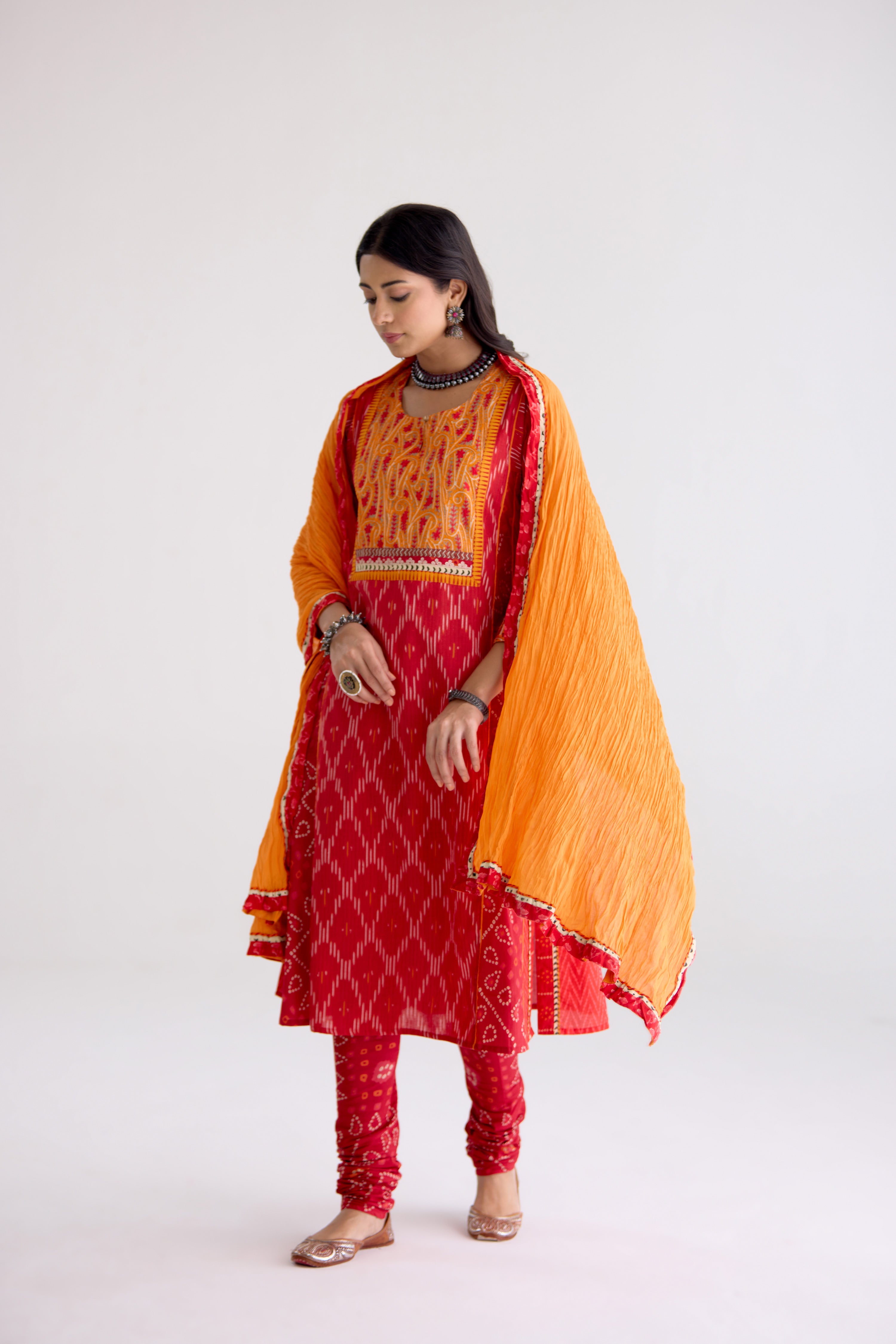 Rozana Dupatta Orange (10105513443627)