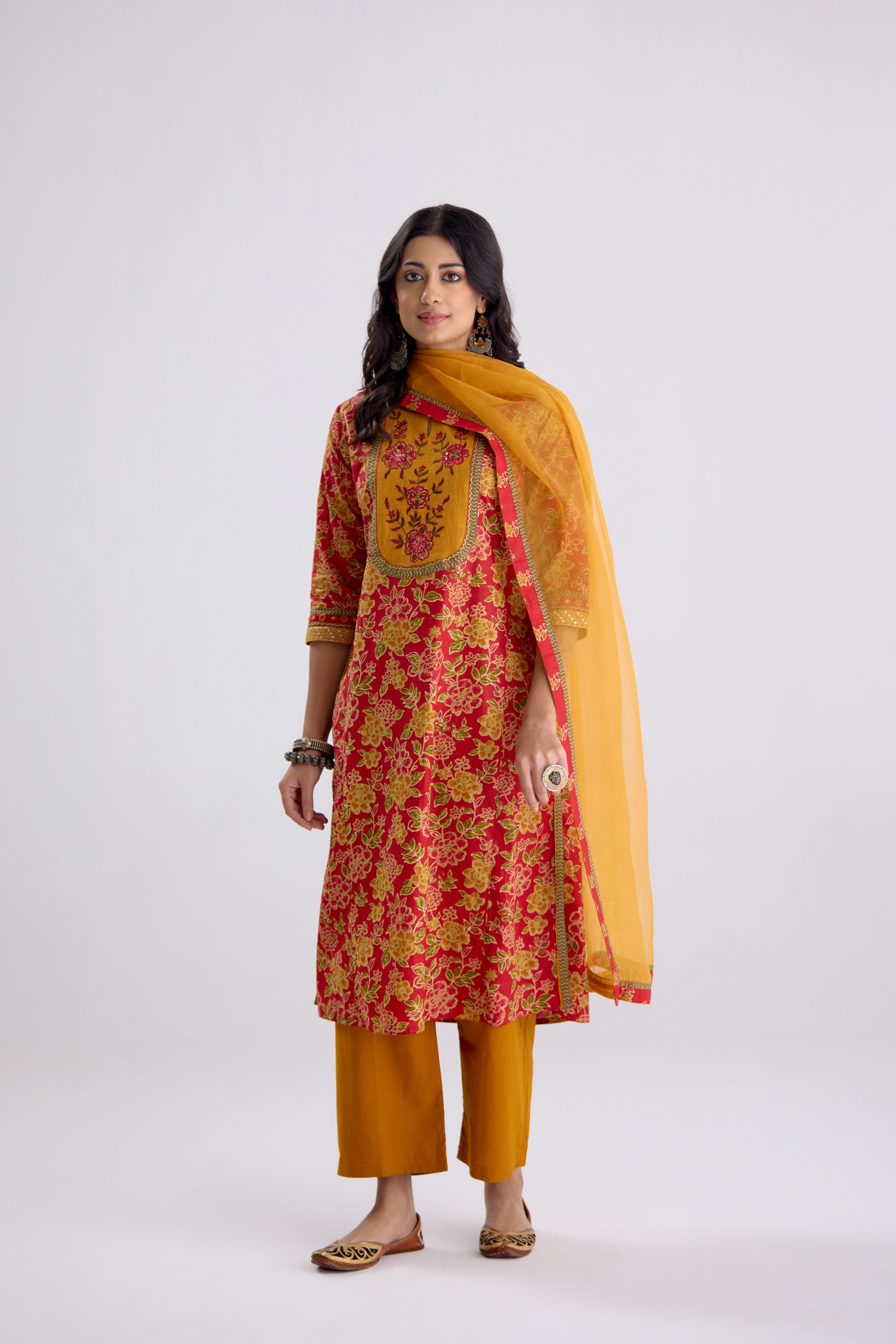 Medh Dupatta Mustard (10107014447403)