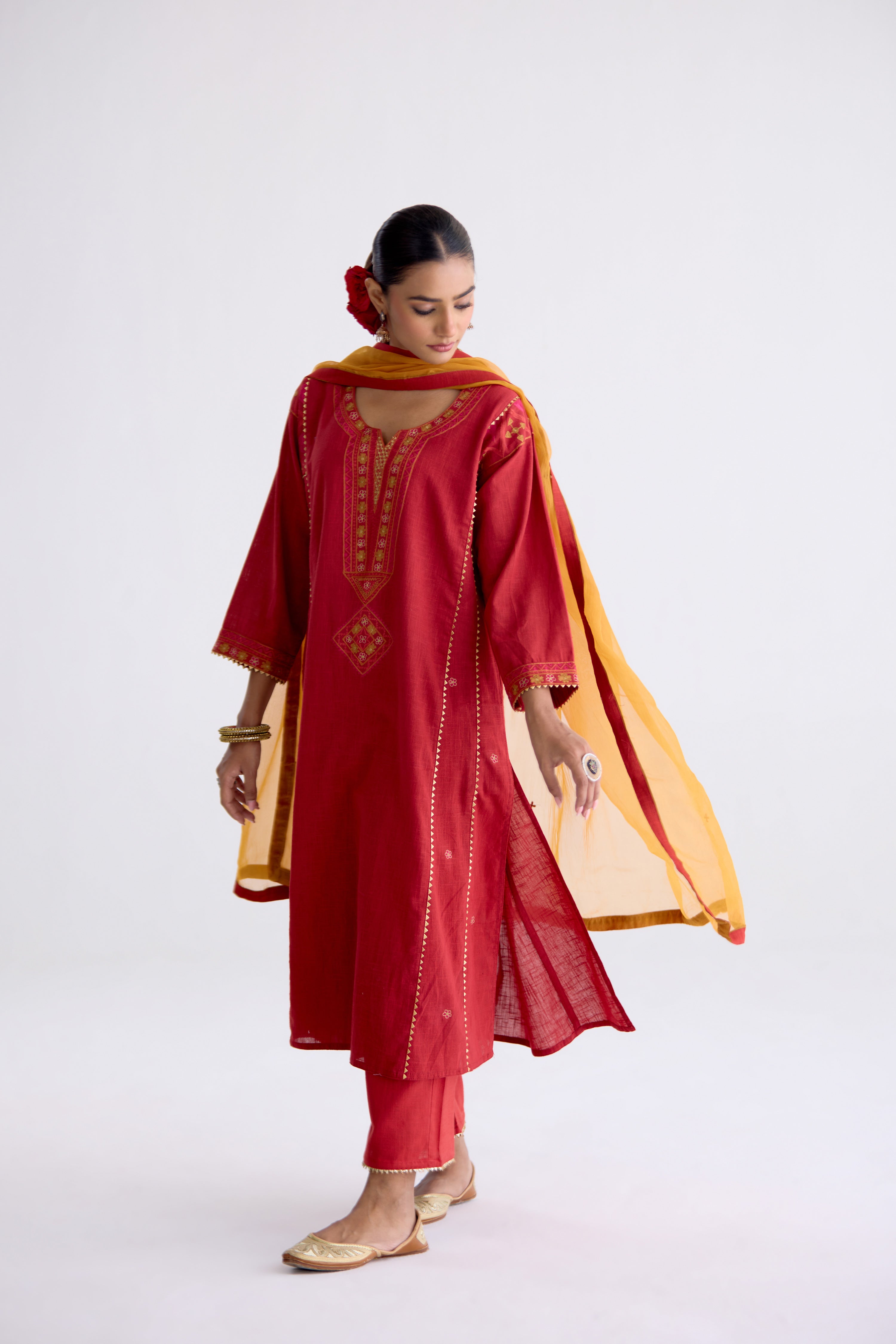 Tulsi Dupatta Mustard (10106099138859)