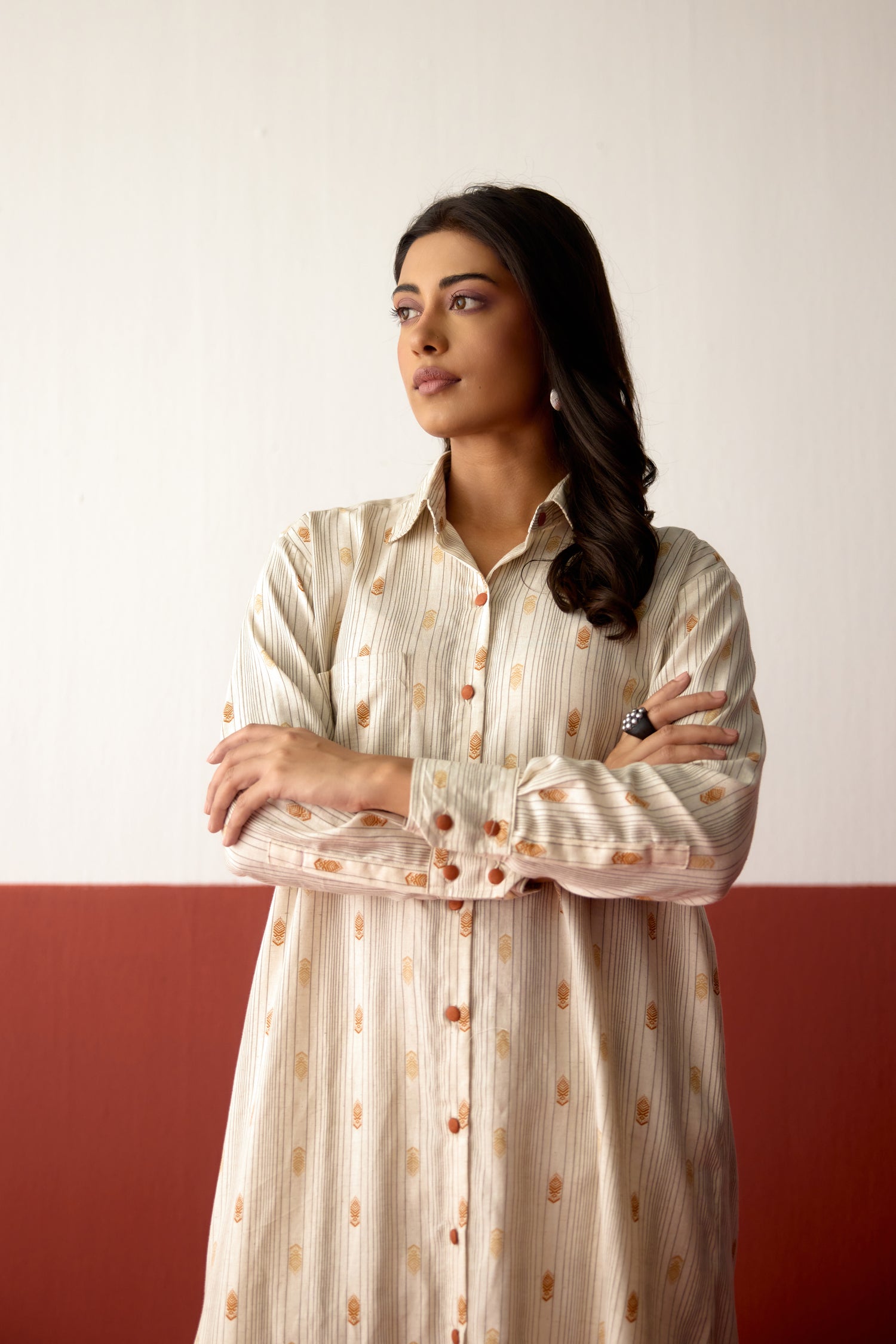 Ava Long Shirt Cream (10083651485995)