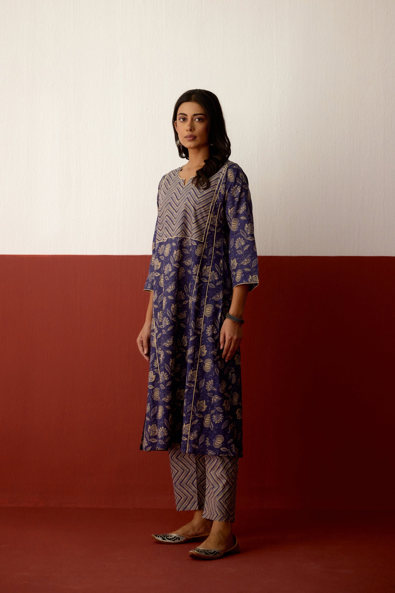 Tulsi Co-ord Set Blue (10083648274731)