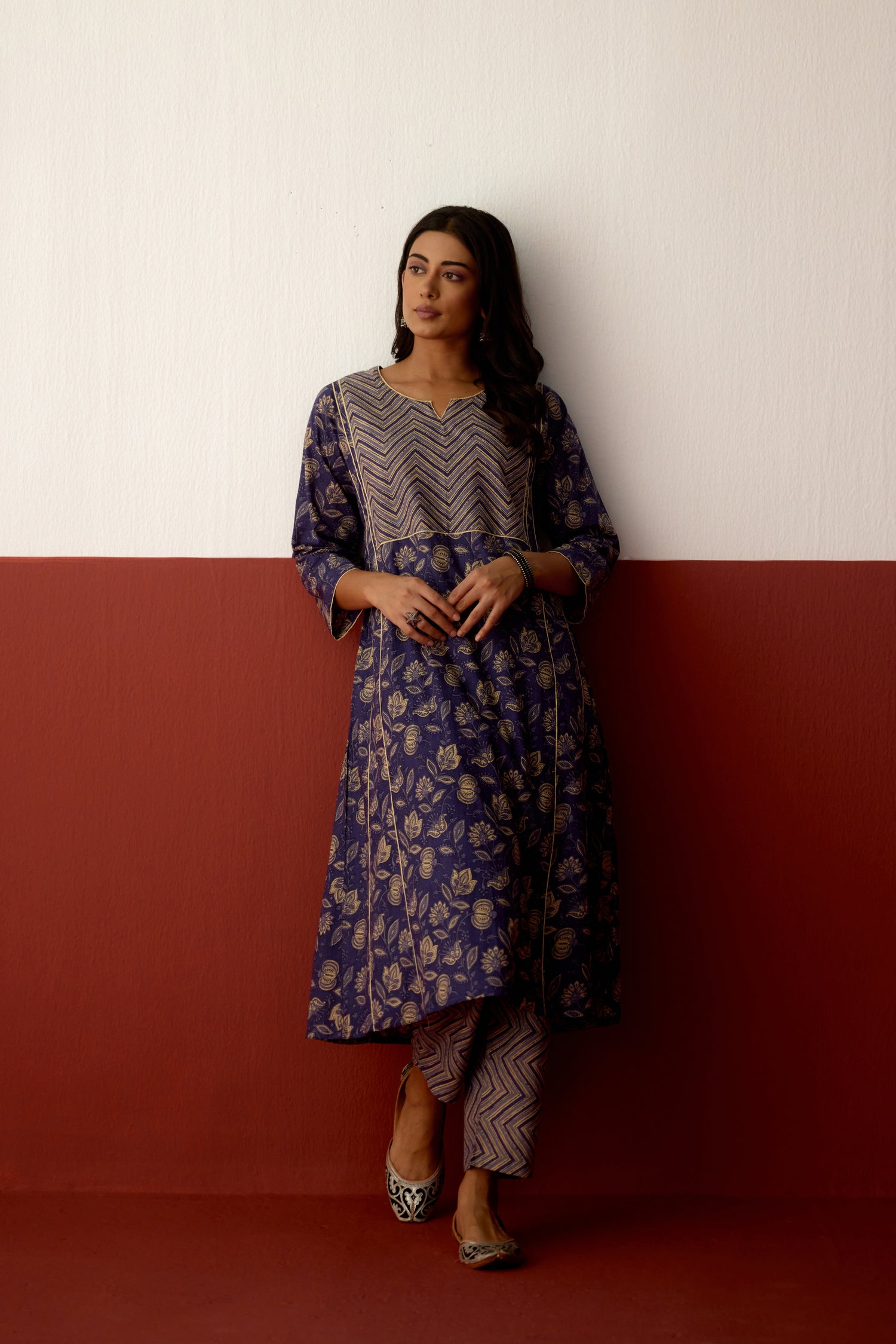 Tulsi Co-ord Set Blue (10083648274731)