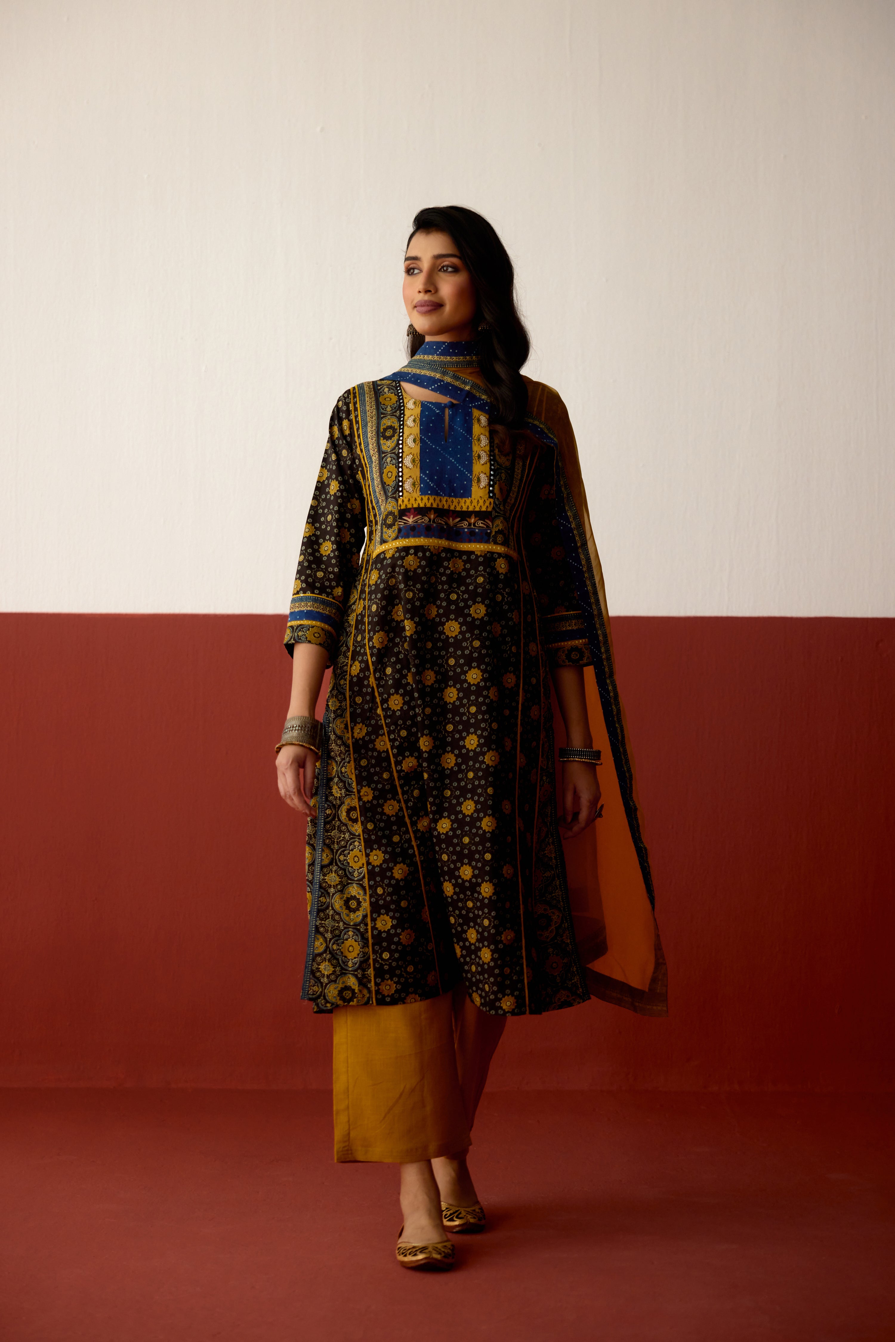 Medh Dupatta  Mustard (10075351449899)