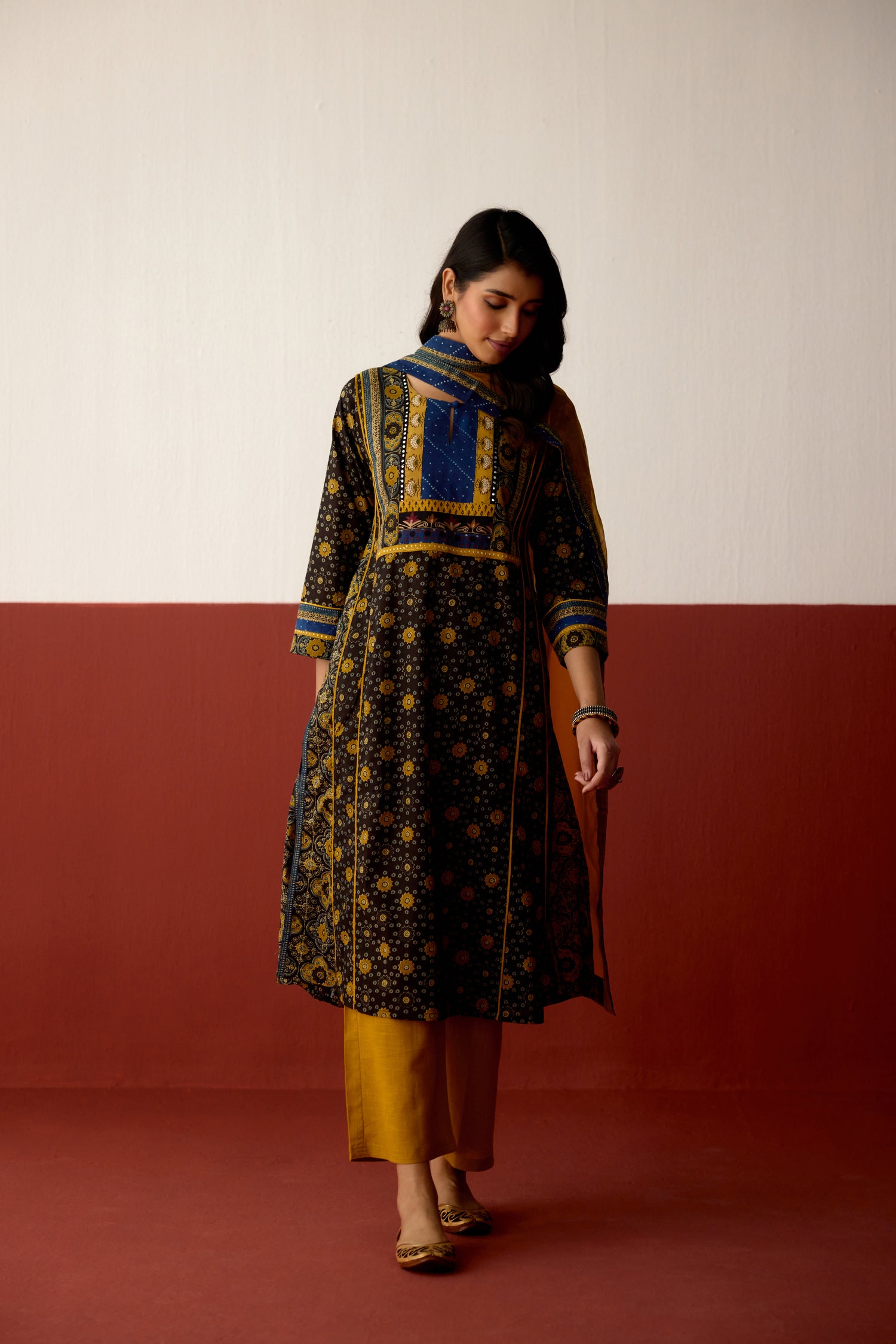 Medh Dupatta  Mustard (10075351449899)