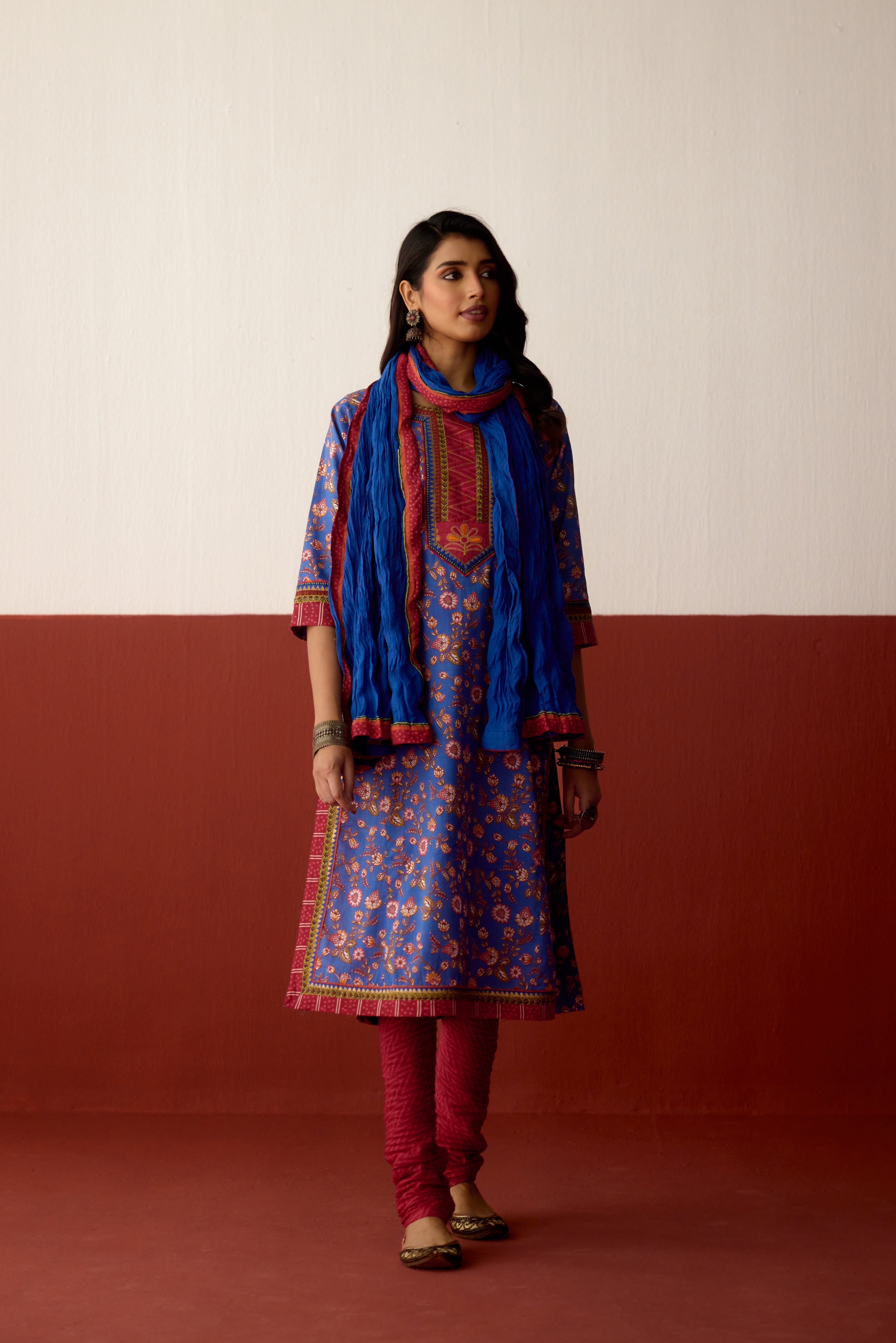 Rozana Dupatta Blue (10082877997355)