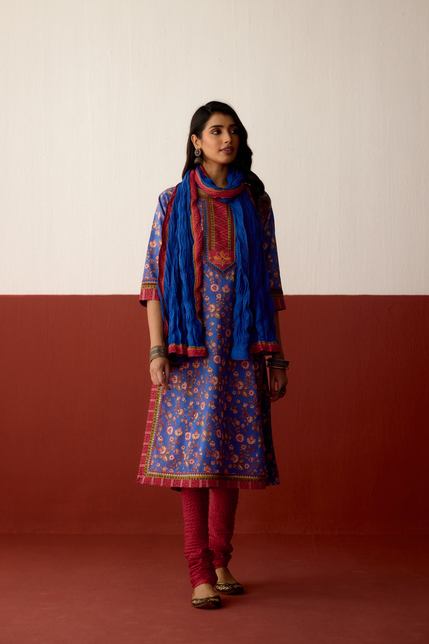 Rozana Dupatta Blue (10082877997355)