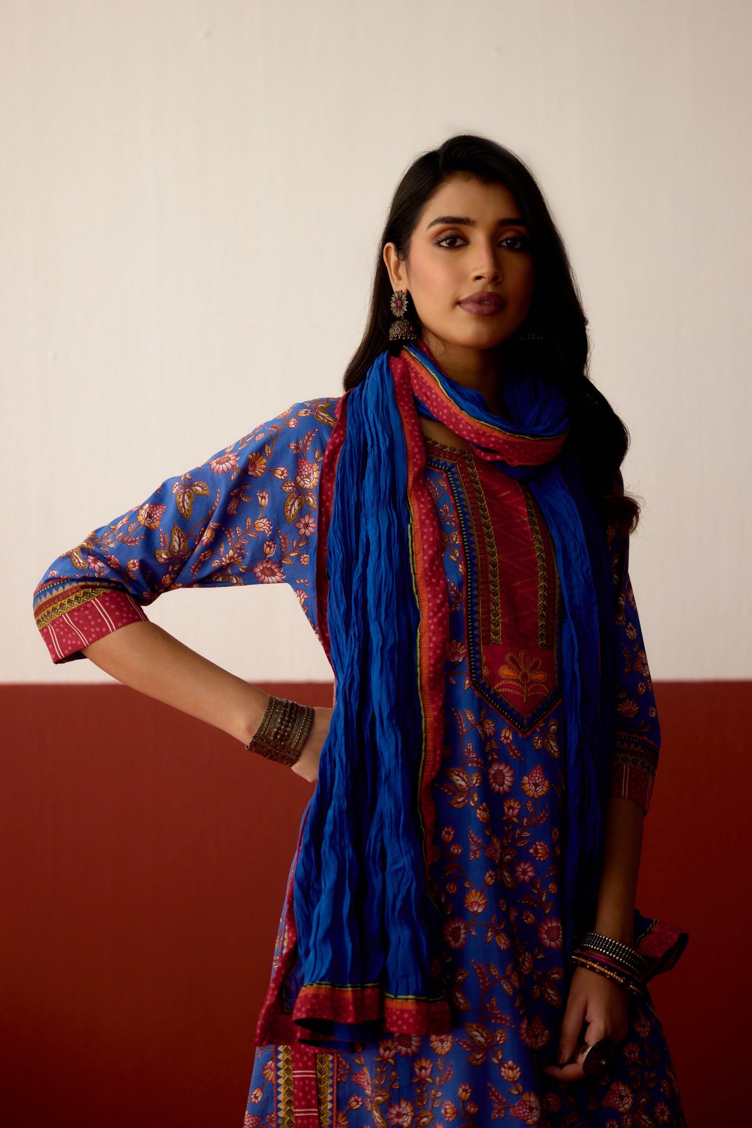 Rozana Dupatta Blue (10082877997355)