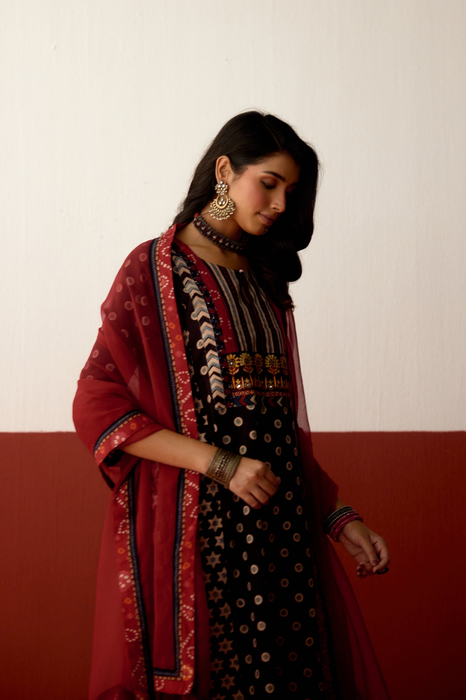 Medh Dupatta Red (10081108197675)