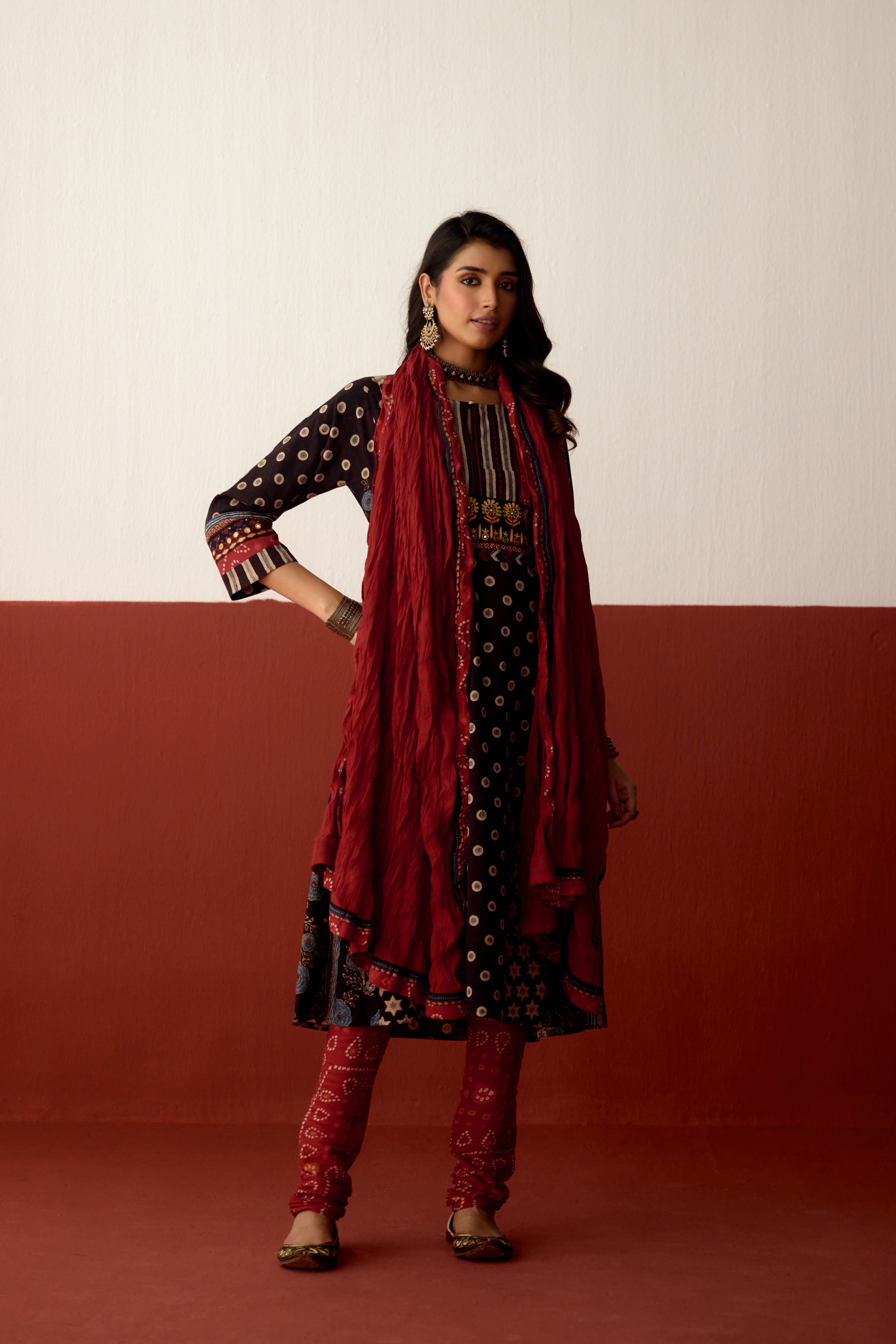 Rozana Dupatta Red (10081129824555)