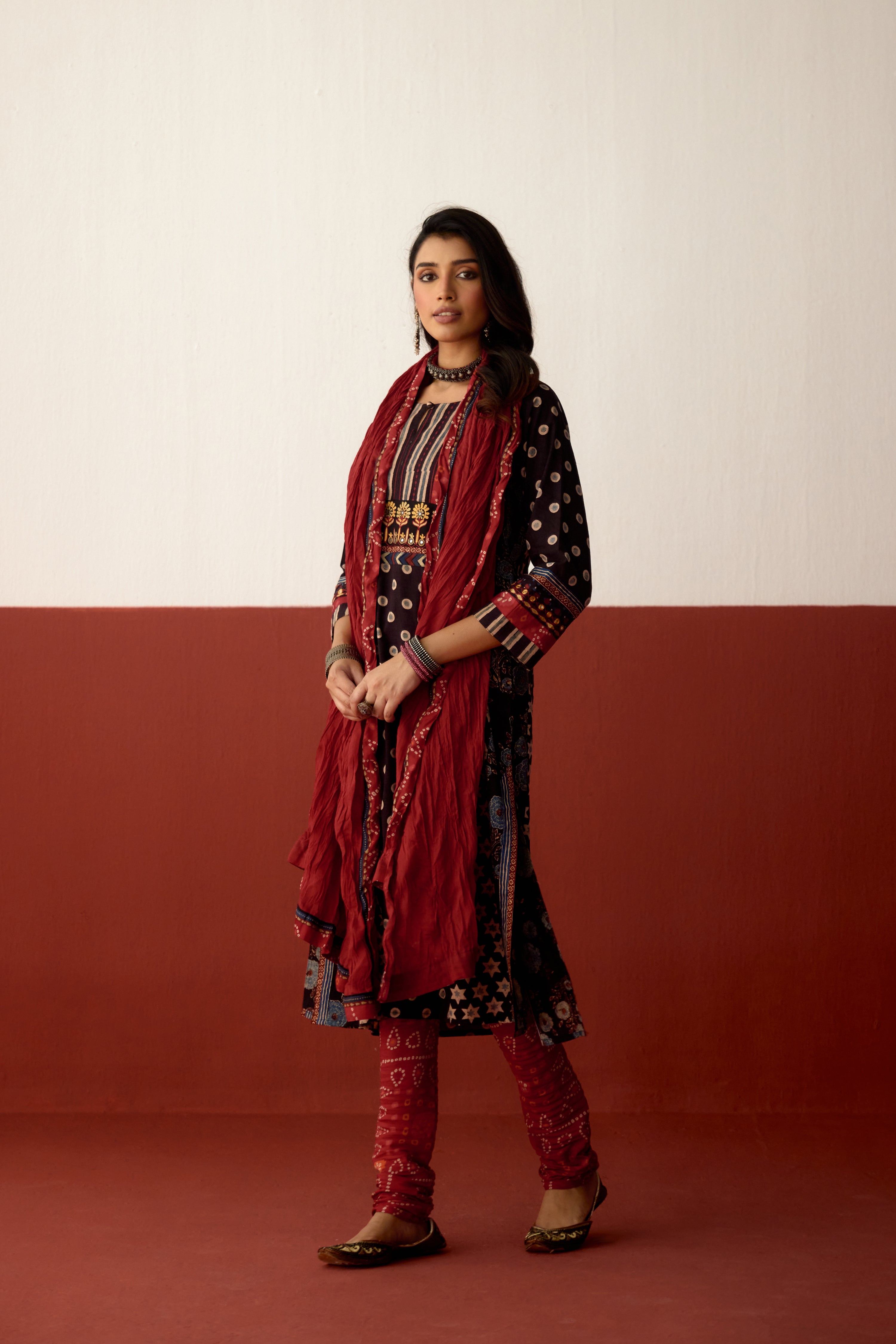 Rozana Dupatta Red (10081129824555)