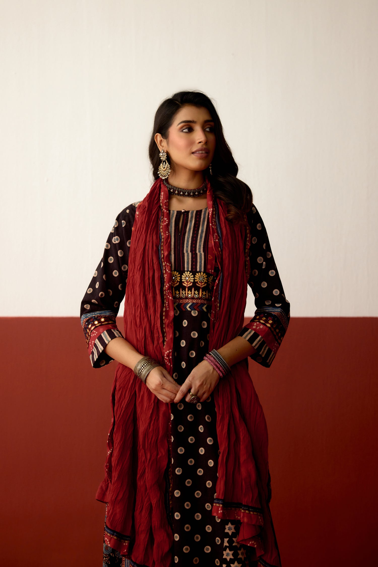 Rozana Dupatta Red (10081129824555)