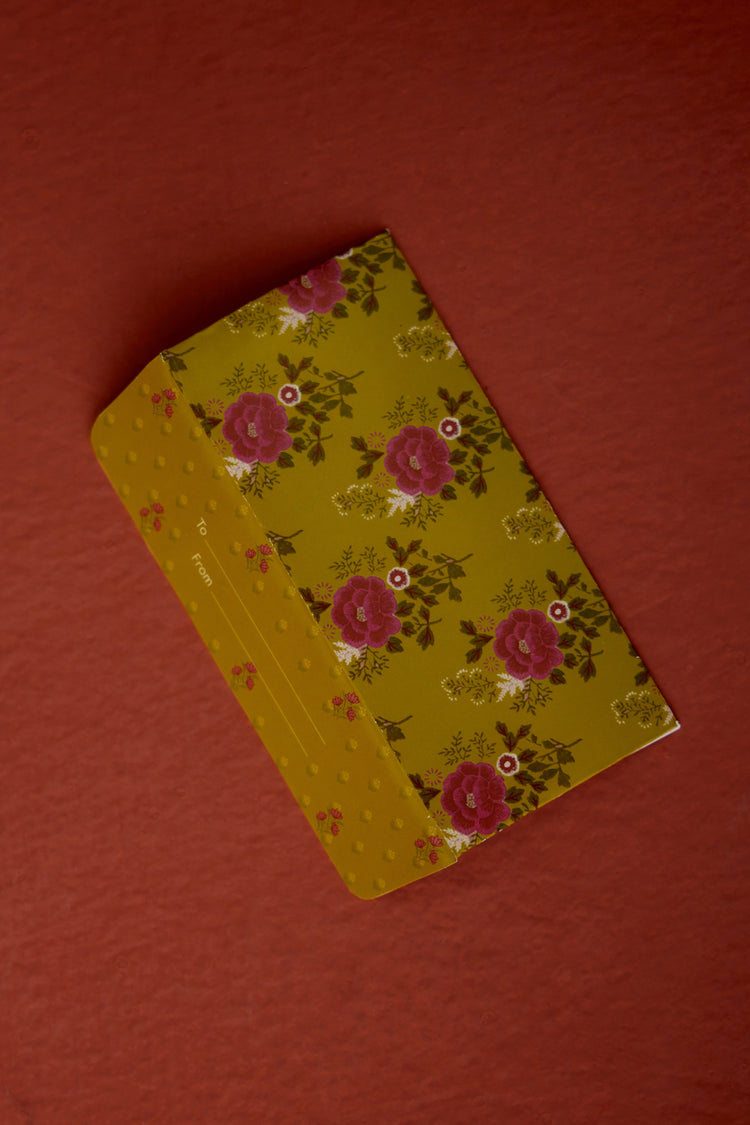 Boota Envelopes Mustard Pink (Set Of 5) (10083451044139)