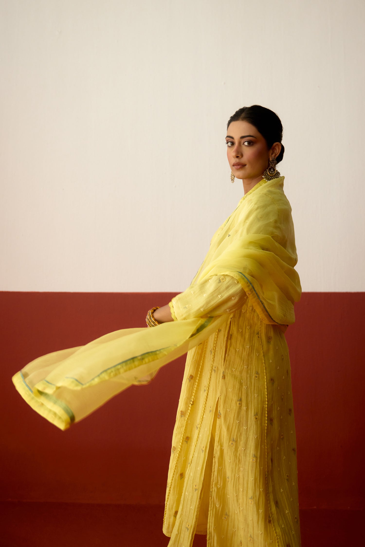 Tulsi Dupatta Light Yellow (10083638739243)