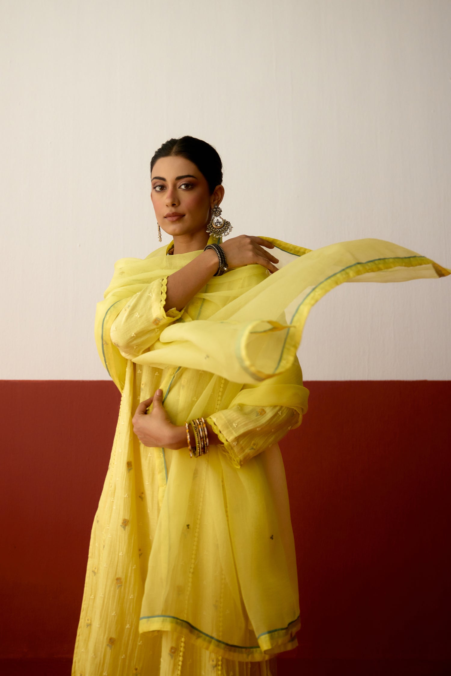 Tulsi Dupatta Light Yellow (10083638739243)