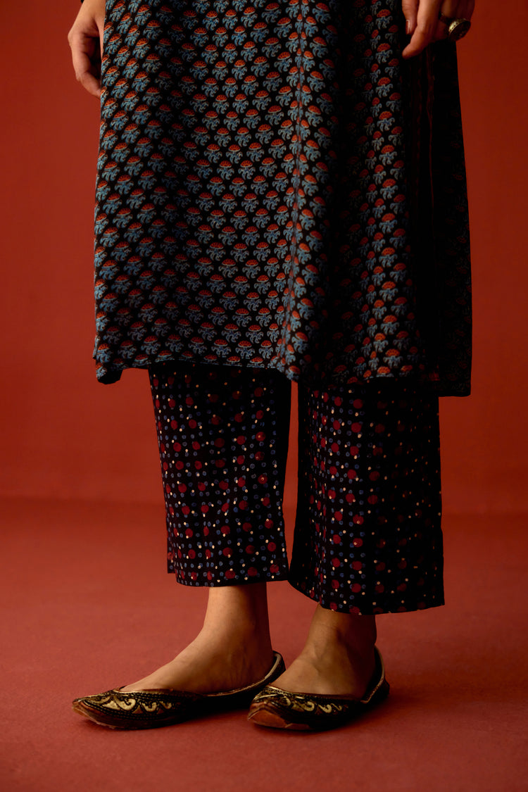 Rozana Pant Black Maroon (10075723202859)