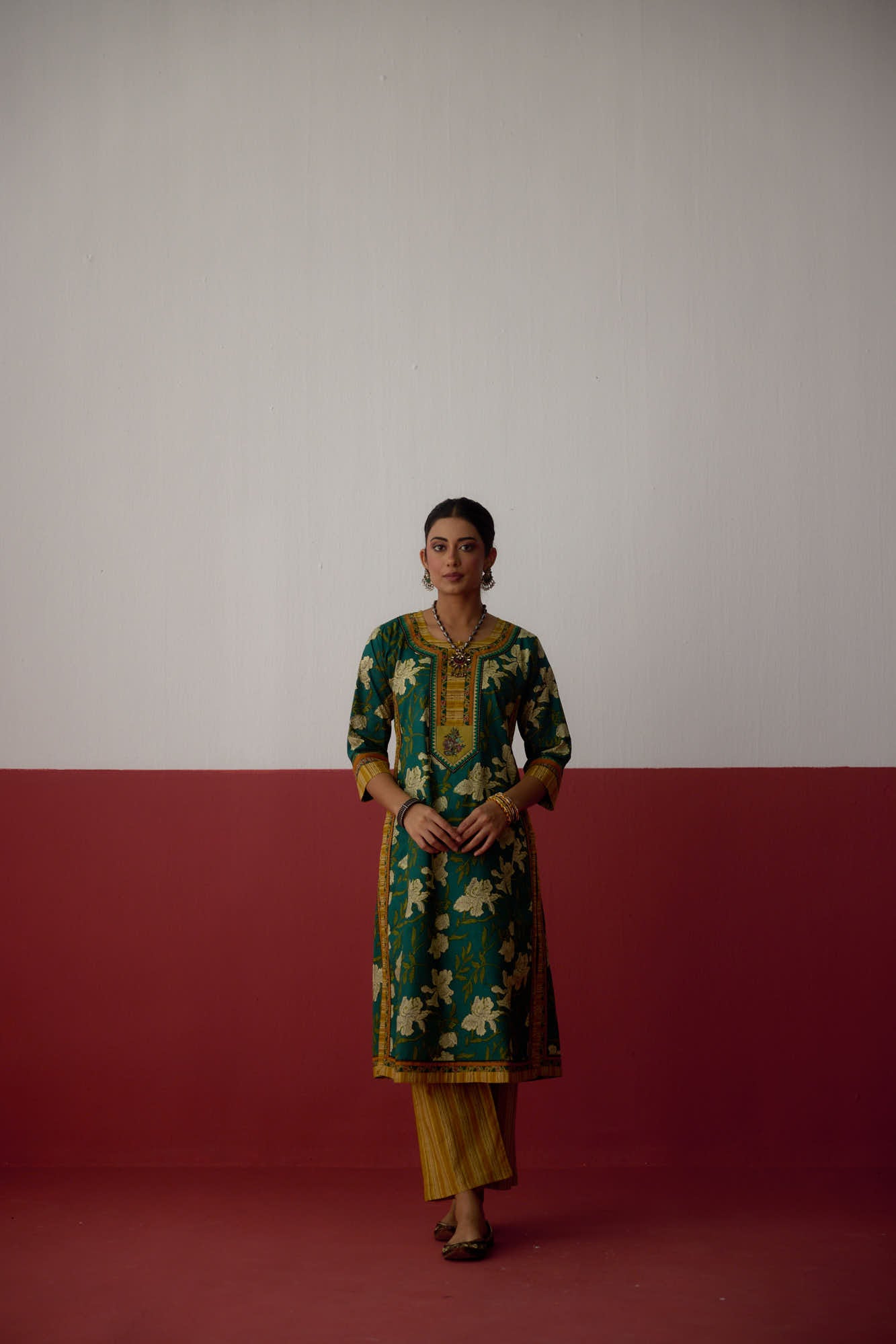 Rozana Pant Off White Mustard (10082827927851)