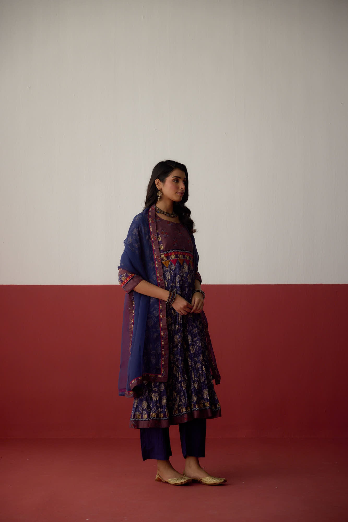 Medh Dupatta Blue (10083255124267)