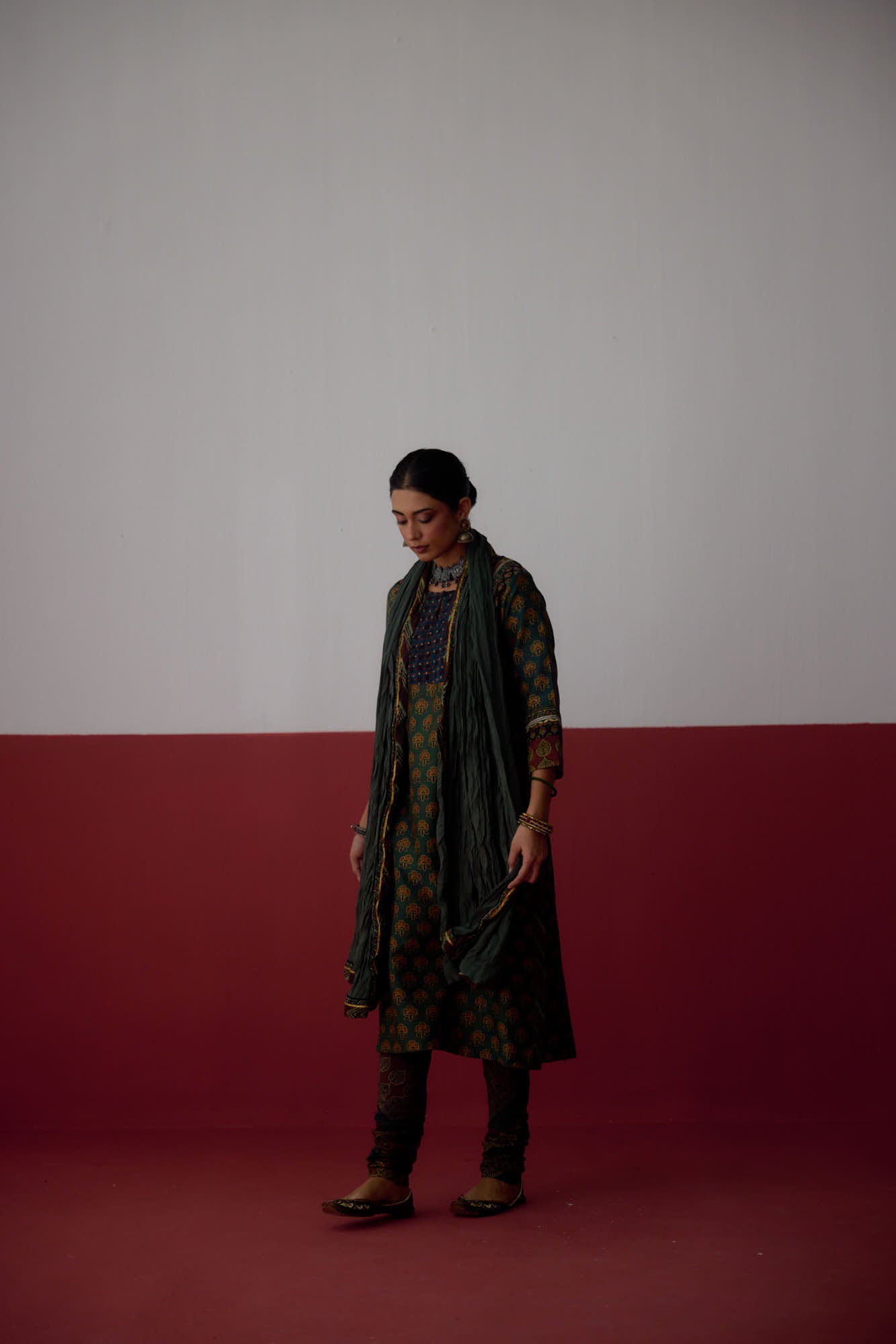 Rozana Dupatta Green (10081765392683)