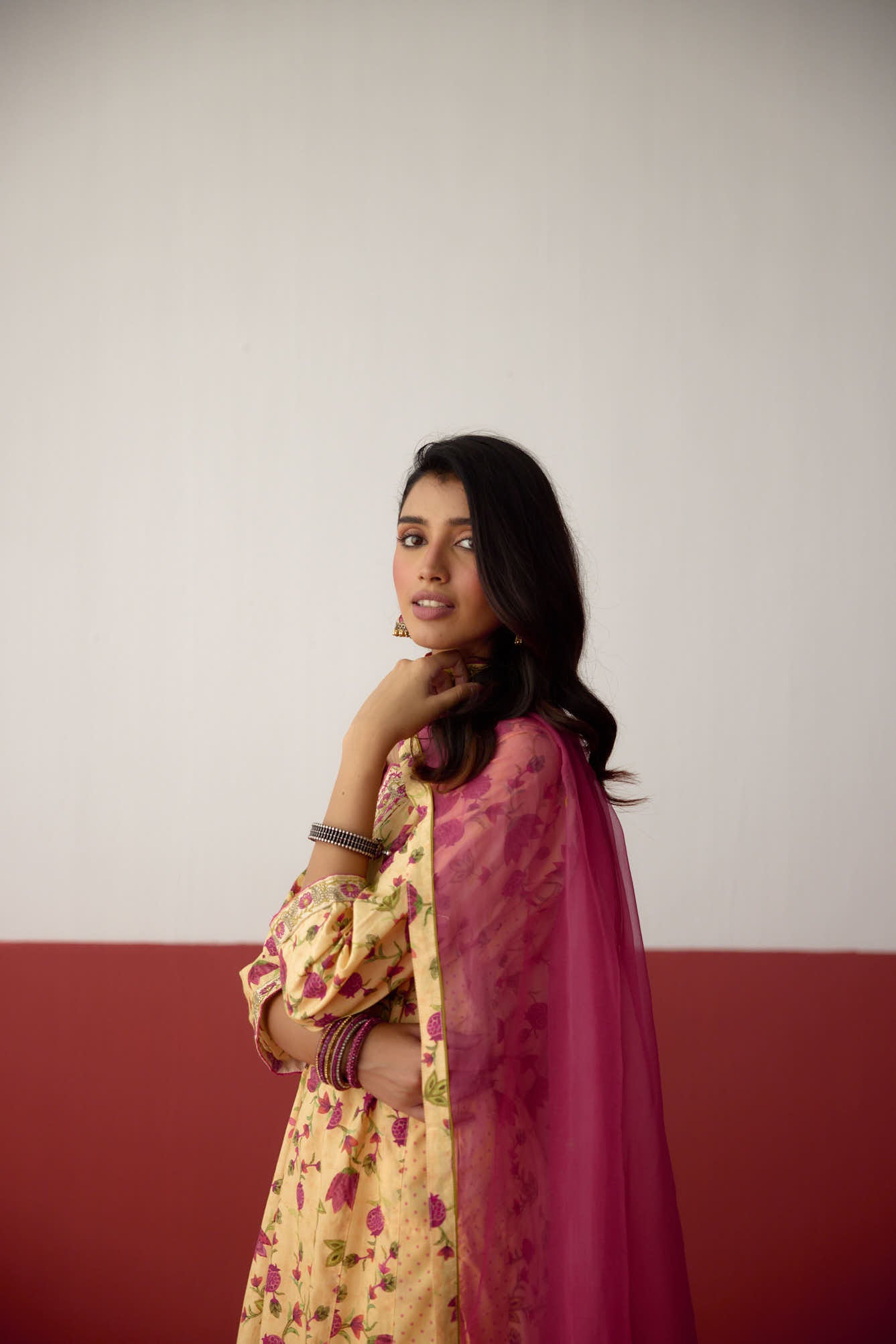 Tulsi Dupatta Pink (10083419980075)