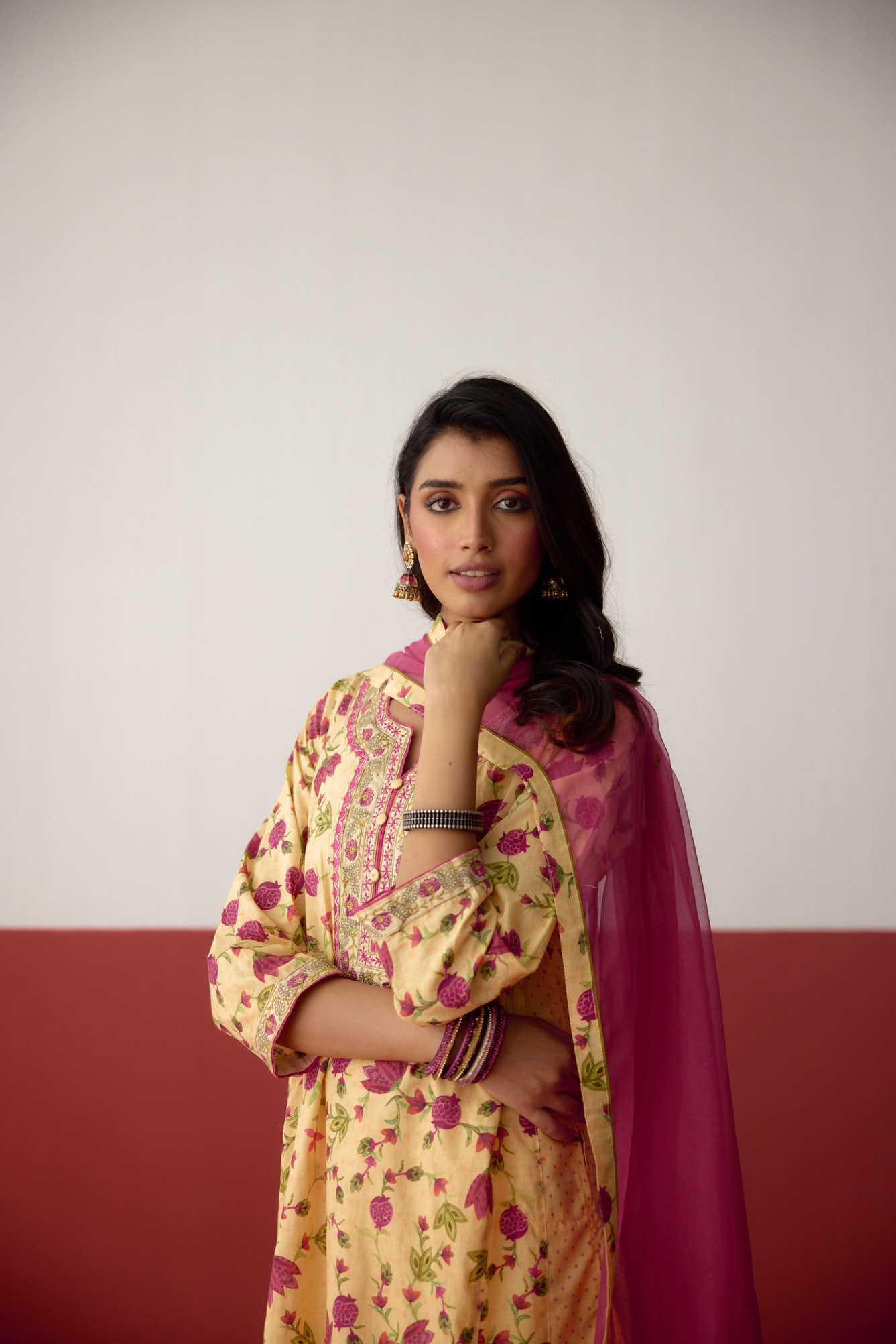 Tulsi Dupatta Pink (10083419980075)