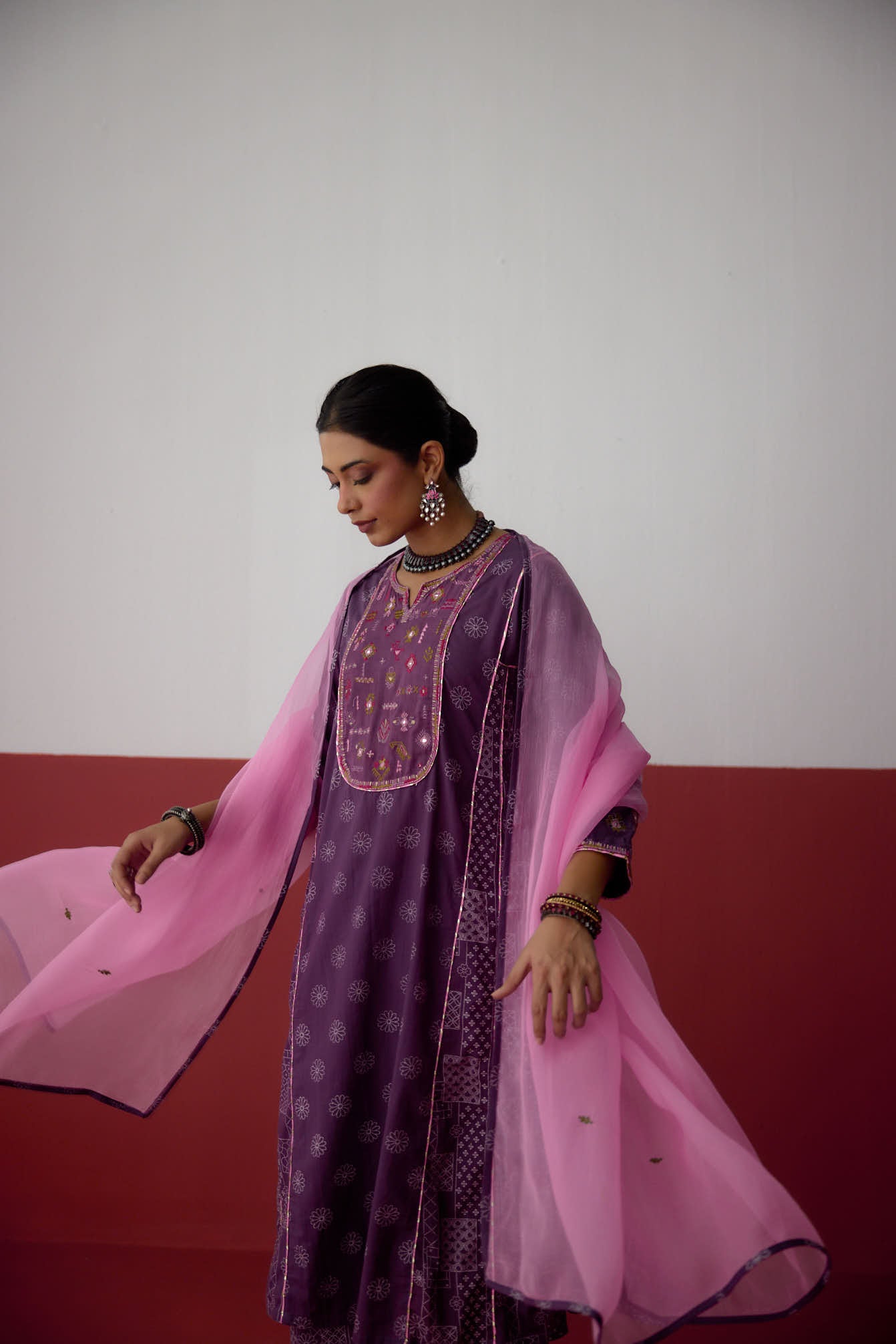 Tulsi Dupatta Light Pink (10083685368107)