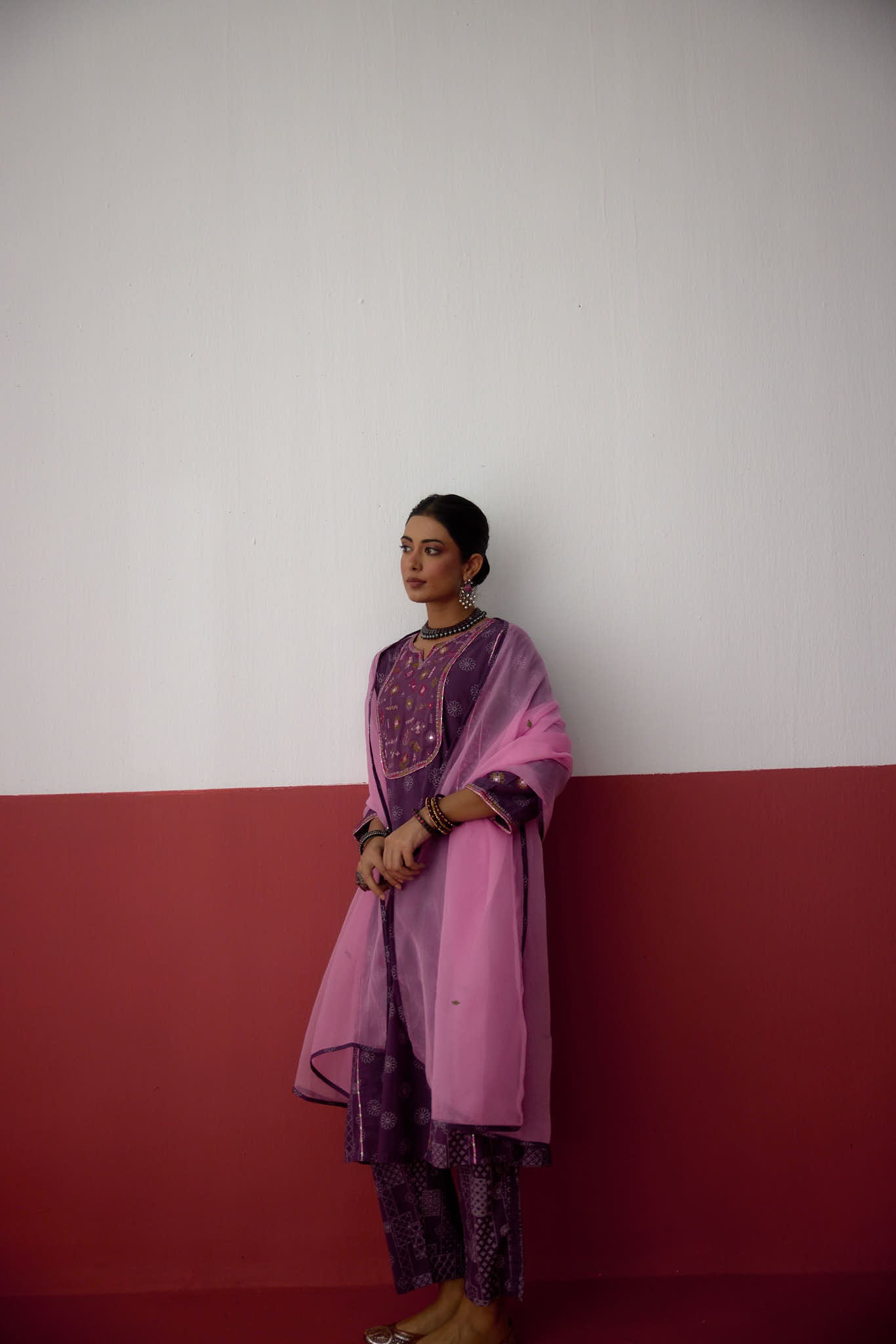 Tulsi Dupatta Light Pink (10083685368107)