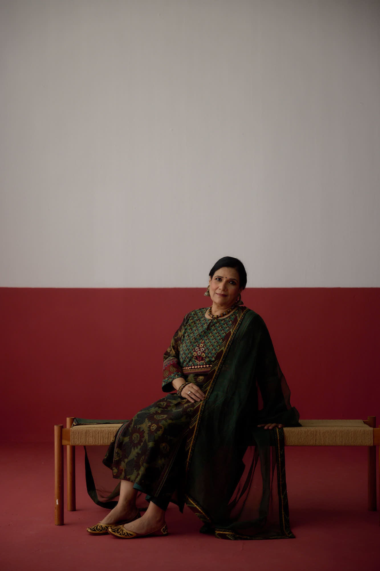 Medh Dupatta Maroon (10083755819307)