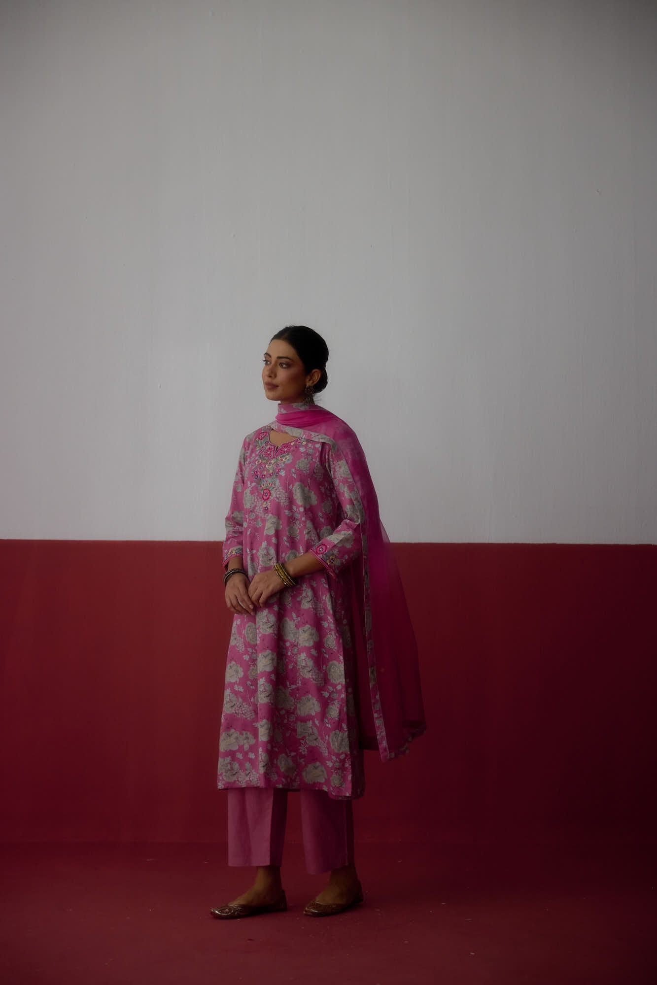 Elena Dupatta Light Dark Pink (10083439477035)