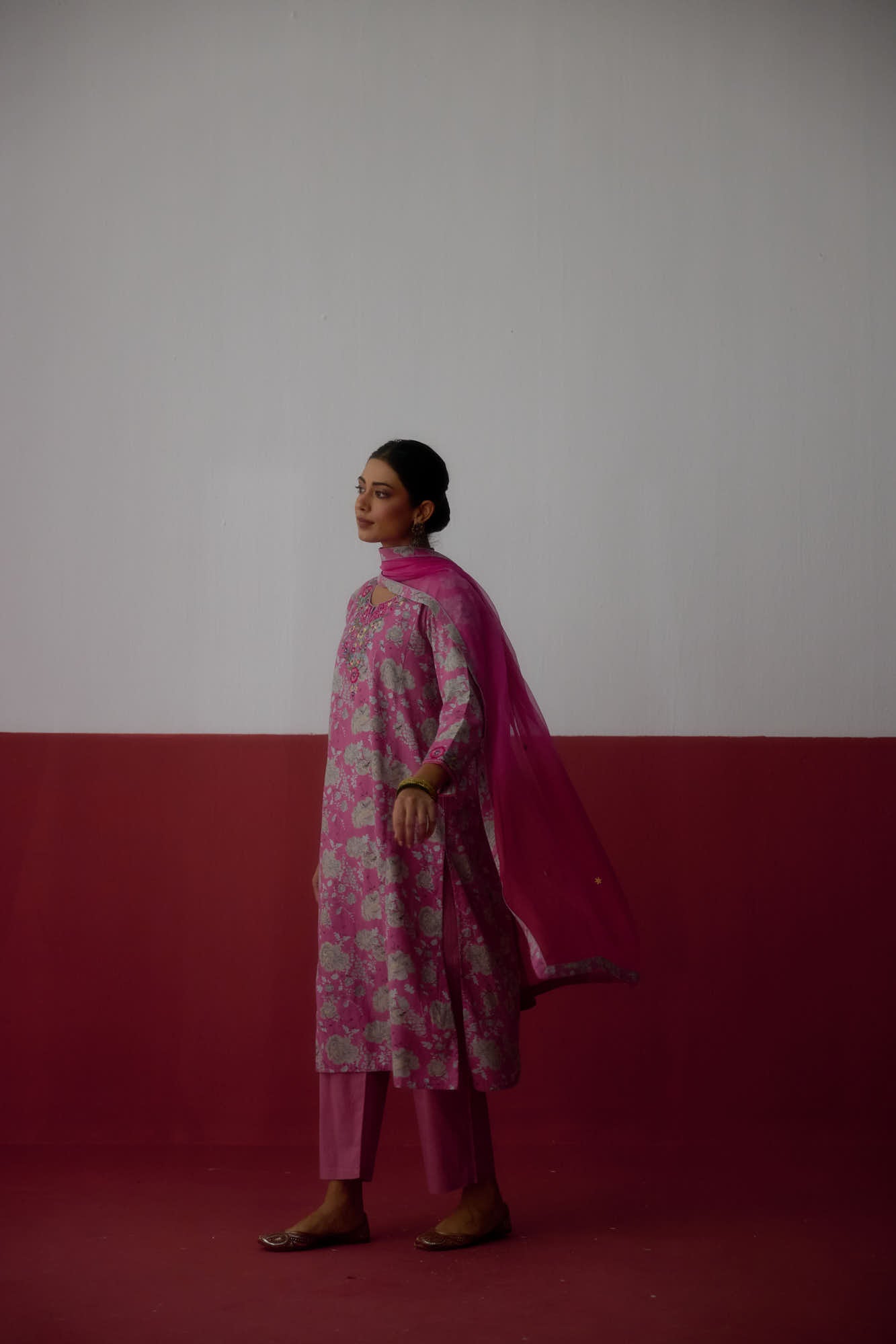 Elena Dupatta Light Dark Pink (10083439477035)