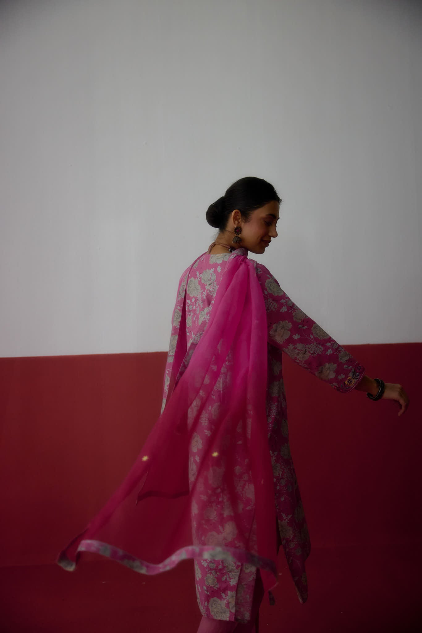 Elena Dupatta Light Dark Pink (10083439477035)