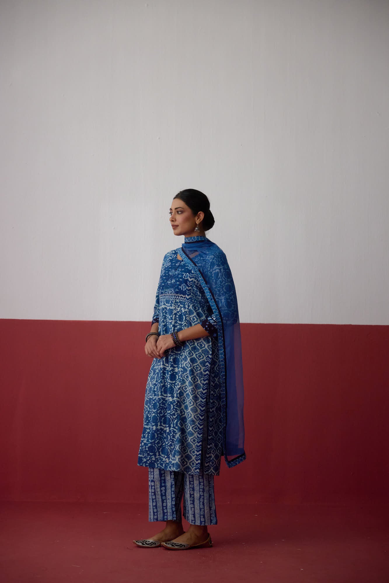 Medh Dupatta Blue (10082866364715)