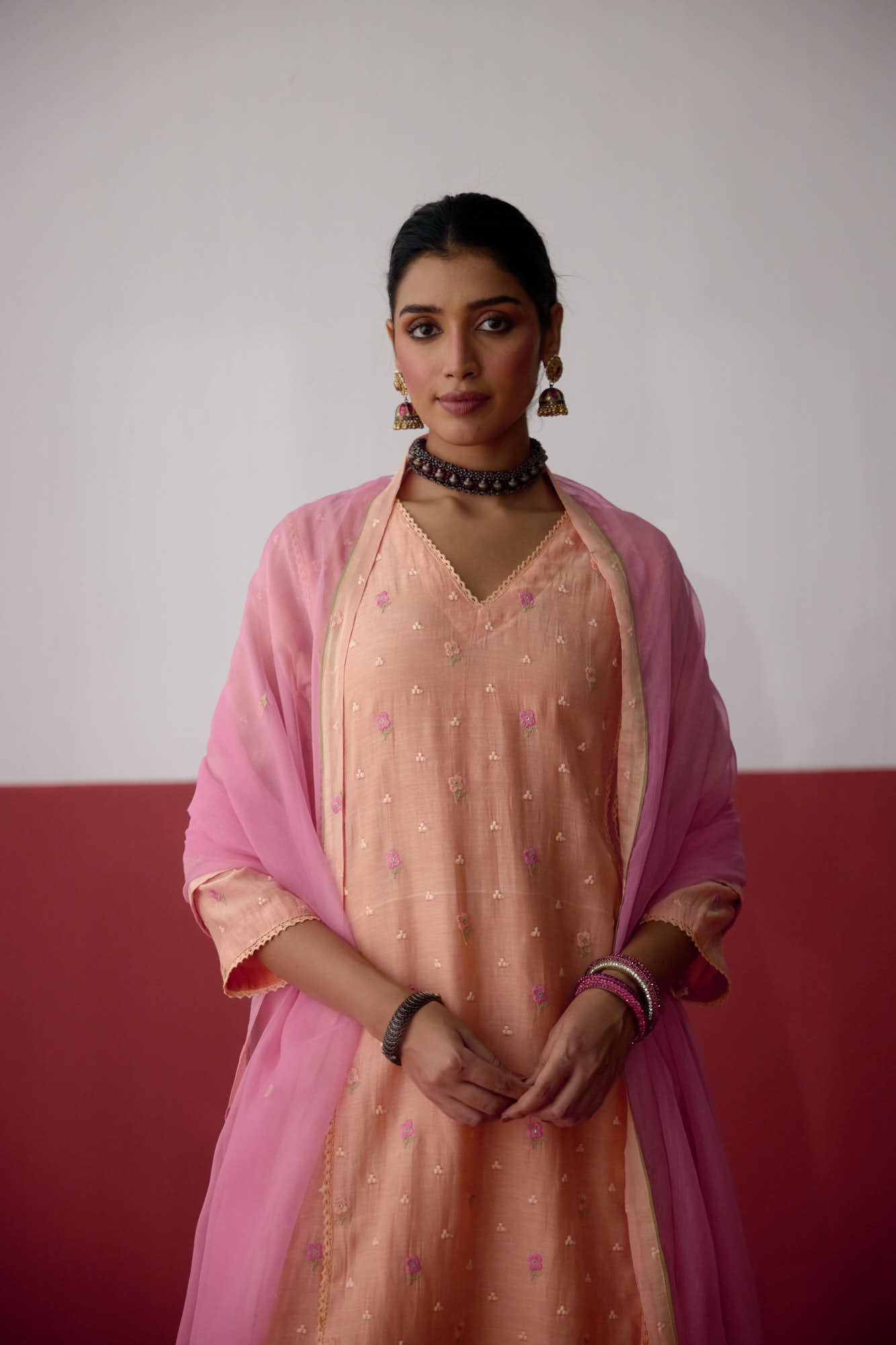 Tulsi Dupatta Light Pink (10083436822827)