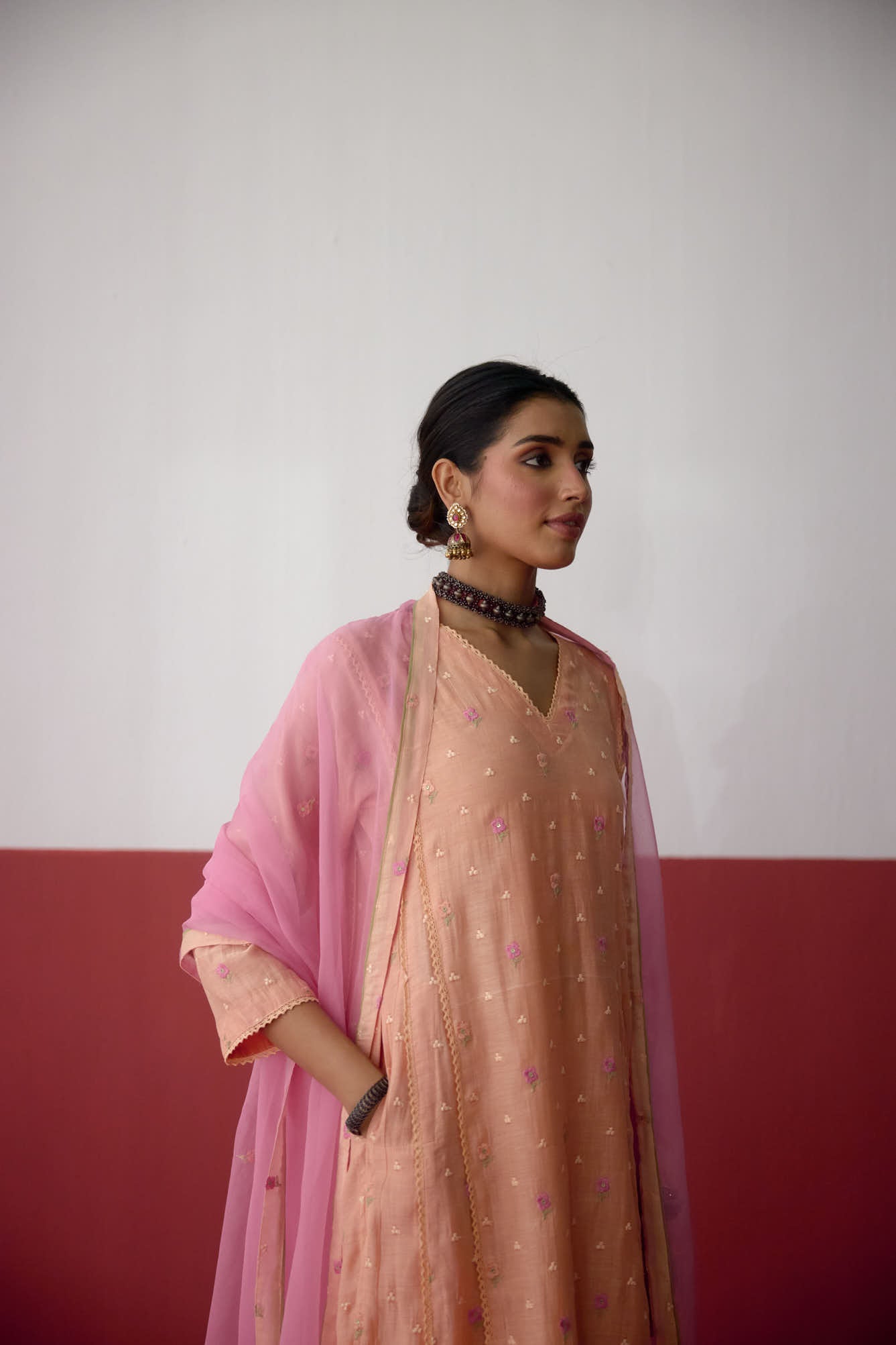 Tulsi Dupatta Light Pink (10083436822827)