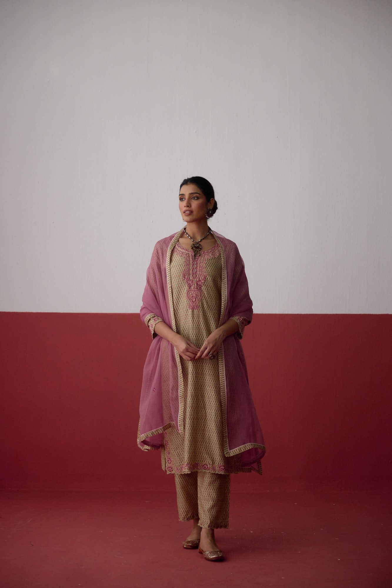 Idaya Dupatta Dark Peach (10083431776555)