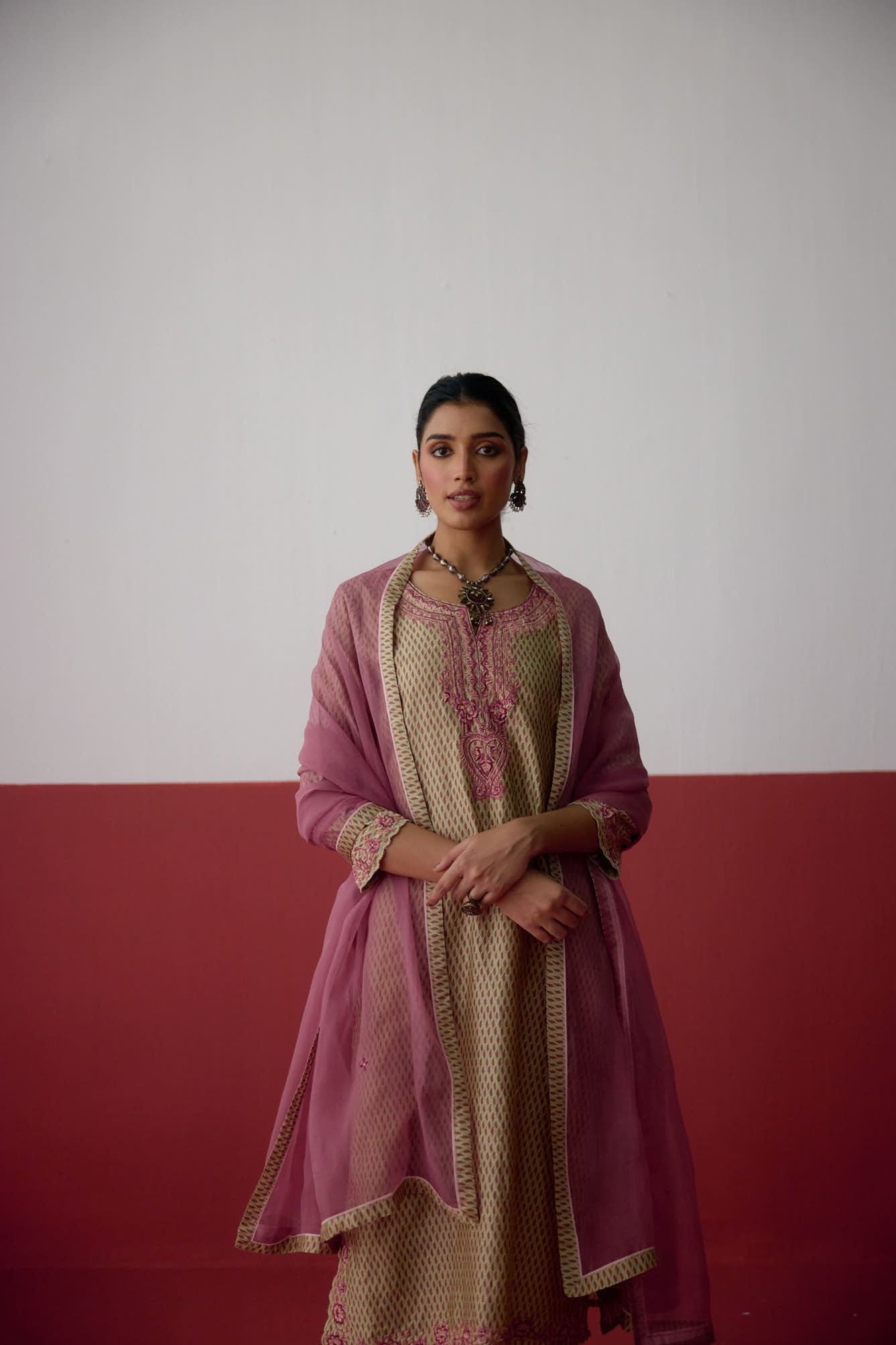 Idaya Dupatta Dark Peach (10083431776555)