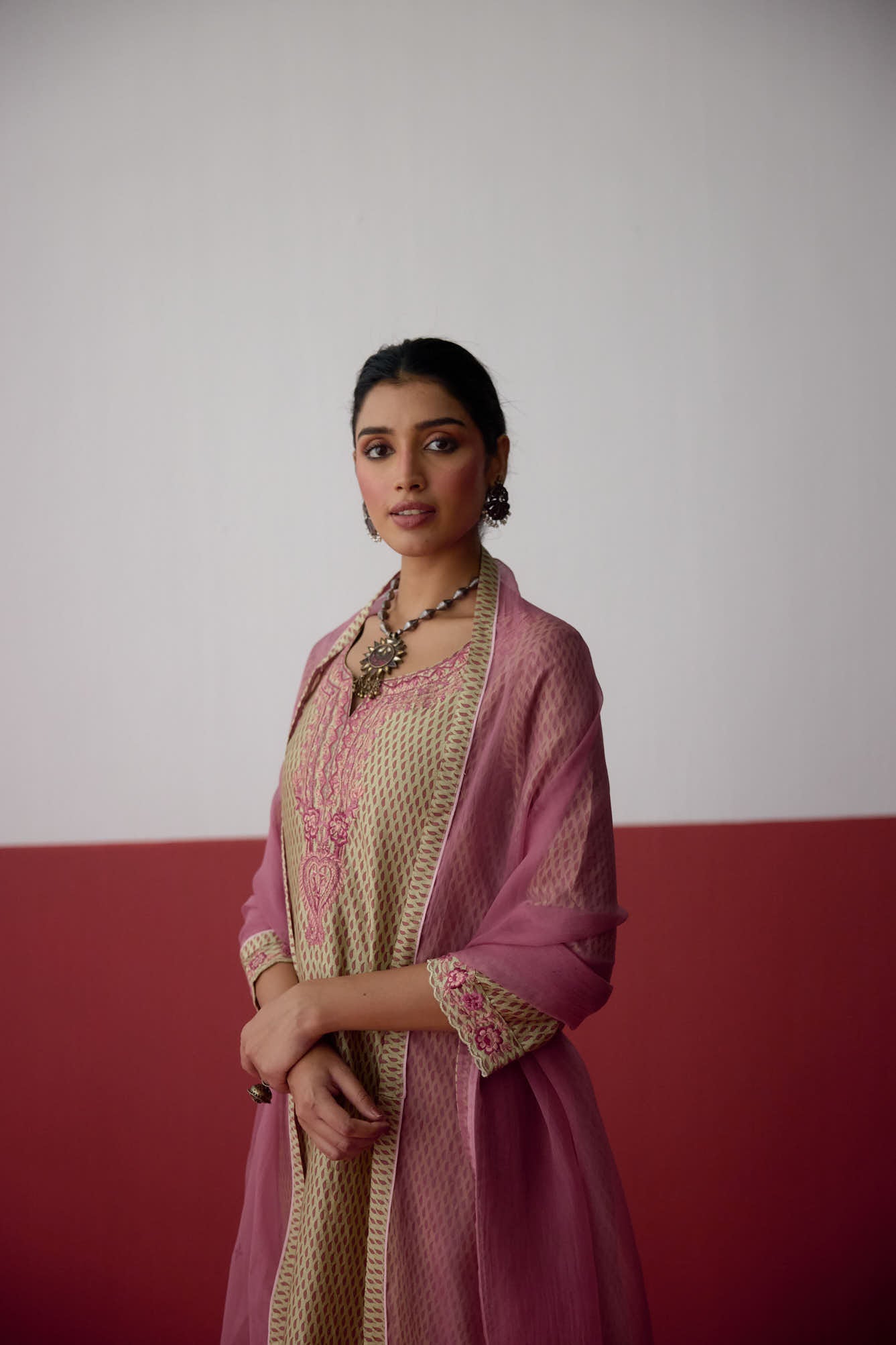 Idaya Dupatta Dark Peach (10083431776555)