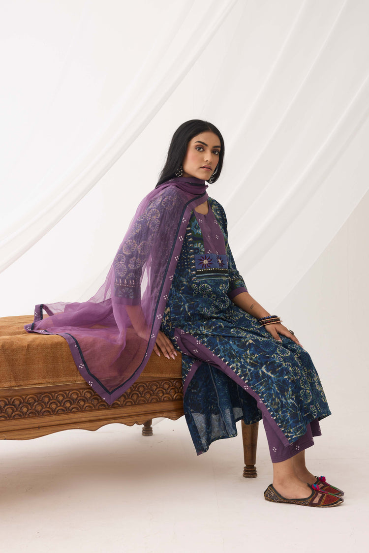 Medh Dupatta Purple (9966949564715)